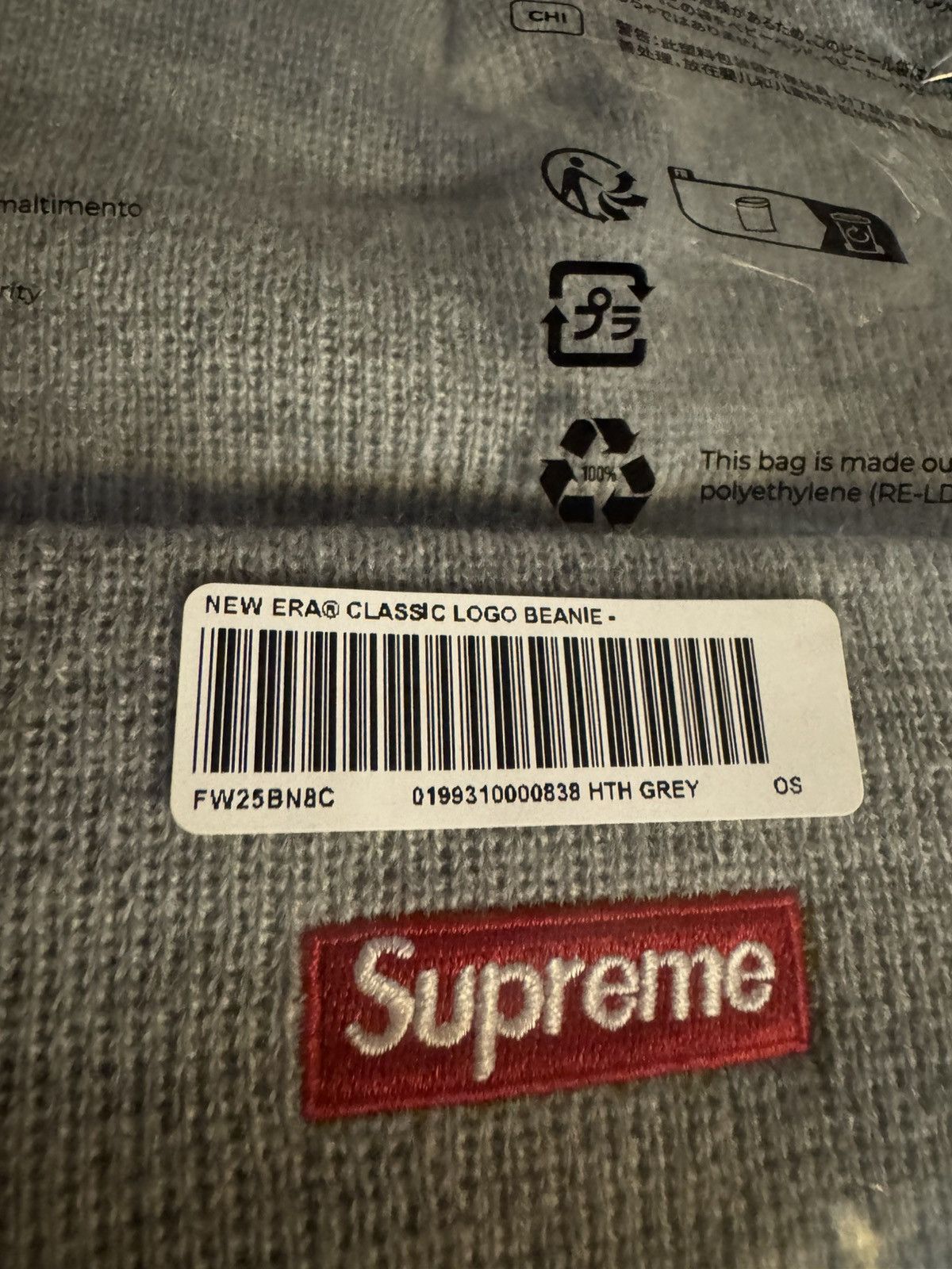 Supreme Supreme New Era Classic Logo Shop Beanie Size ONE SIZE - 4 Thumbnail