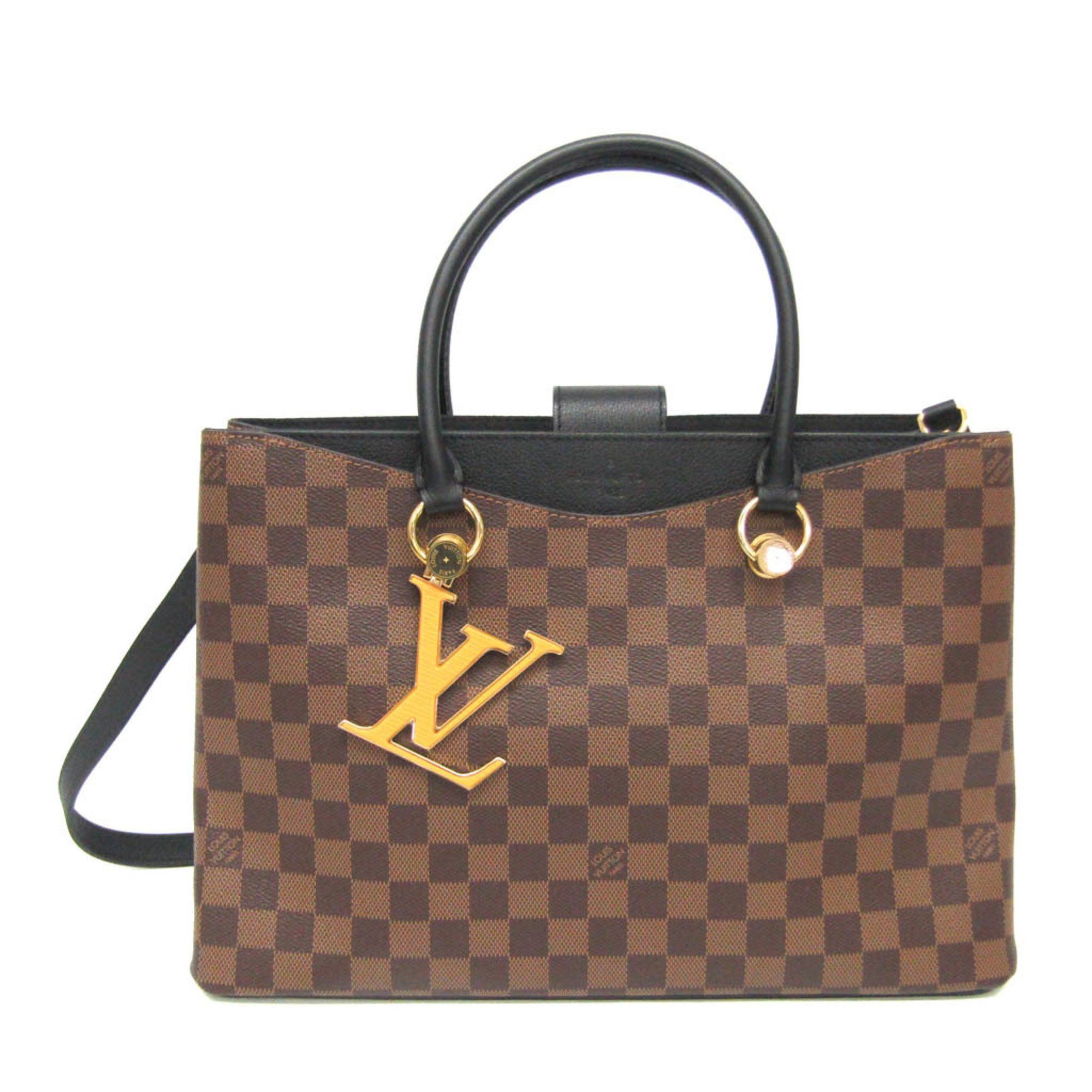 Louis Vuitton Damier Lv Riverside N40050 Women's Handbag,shoulder Bag Damier Canvas,noir