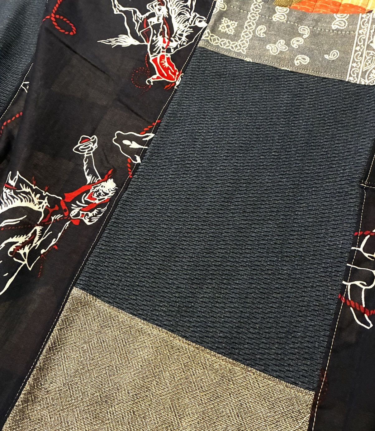 RRL Ralph Lauren CUSTOM RRL/ RL PATCHWORK SCARF (100% UPCYCLED RRL FABRICS) Size ONE SIZE - 13 Thumbnail