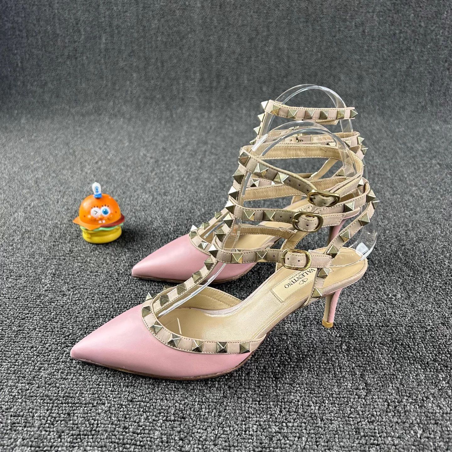 Valentino Valentino Cherry Blossom Pink Heels 36 Size US 5 / IT 35 - 1 Thumbnail