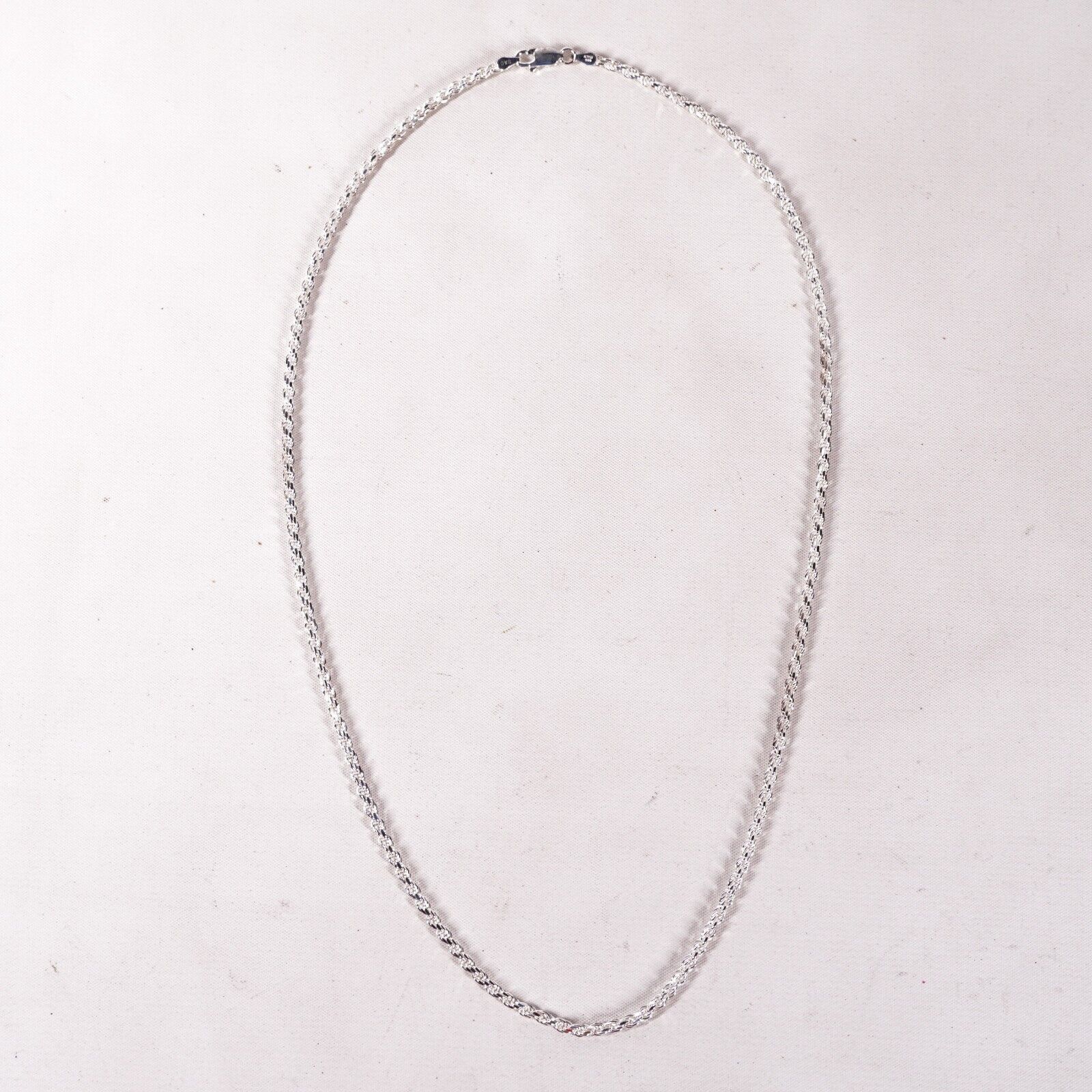 Other 22" Savlano 925 Sterling Silver Braid Chain Necklace Jewelry Size ONE SIZE - 1 Thumbnail