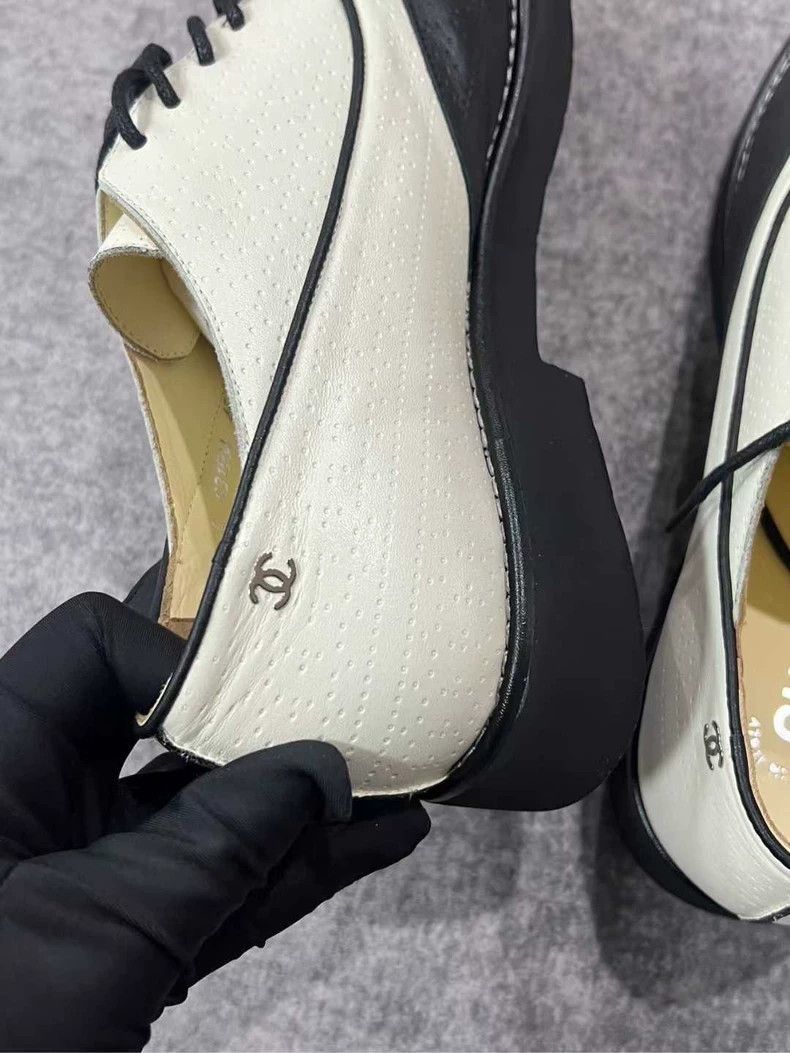 Chanel Chanel Black and White Derby Shoes -2505 Size US 11 / EU 44 - 6 Thumbnail