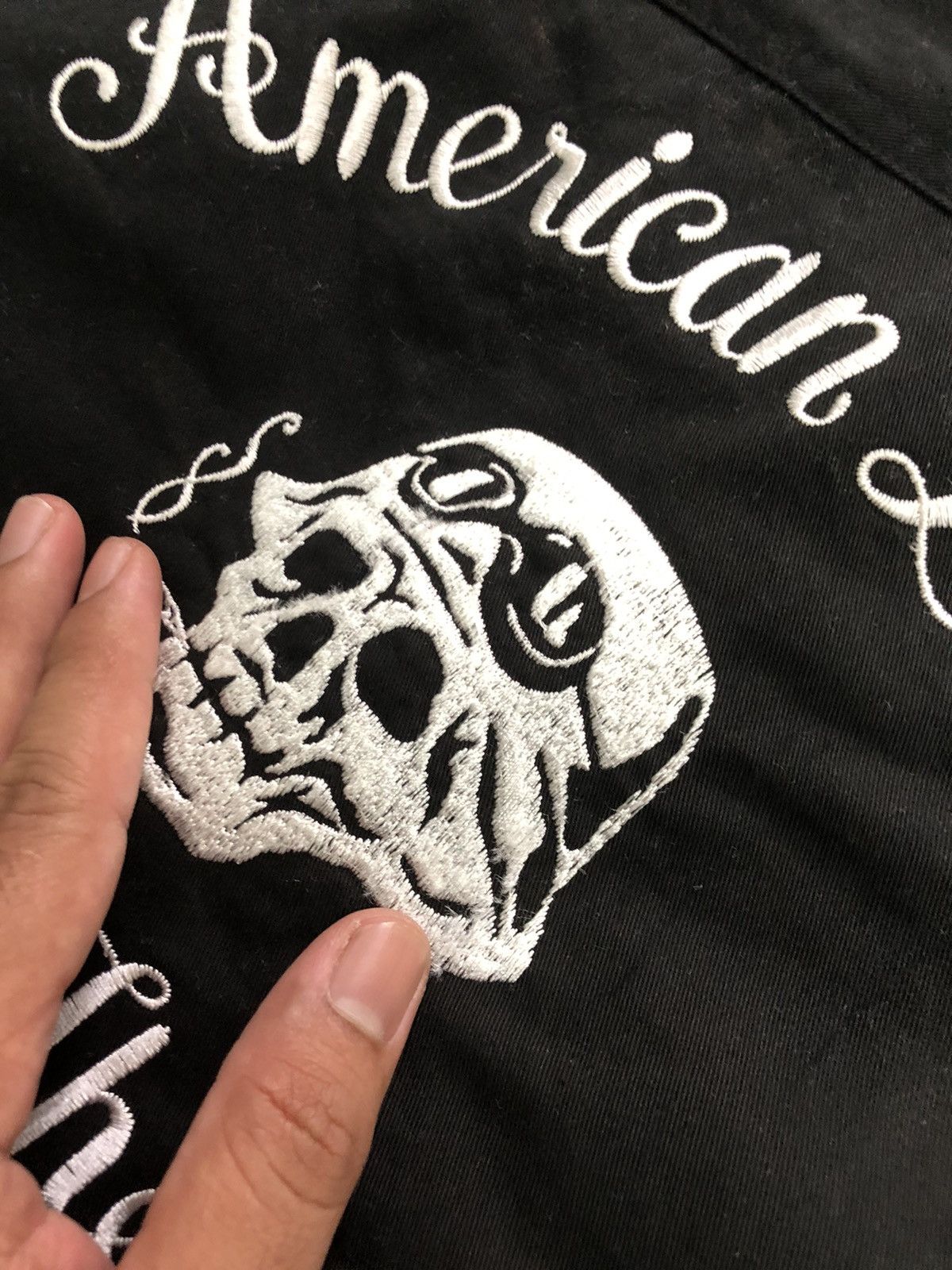 Japanese Brand Vtg Calee King of The Roat Embroidery Skull Trucker Jacket Size US M / EU 48-50 / 2 - 18 Thumbnail