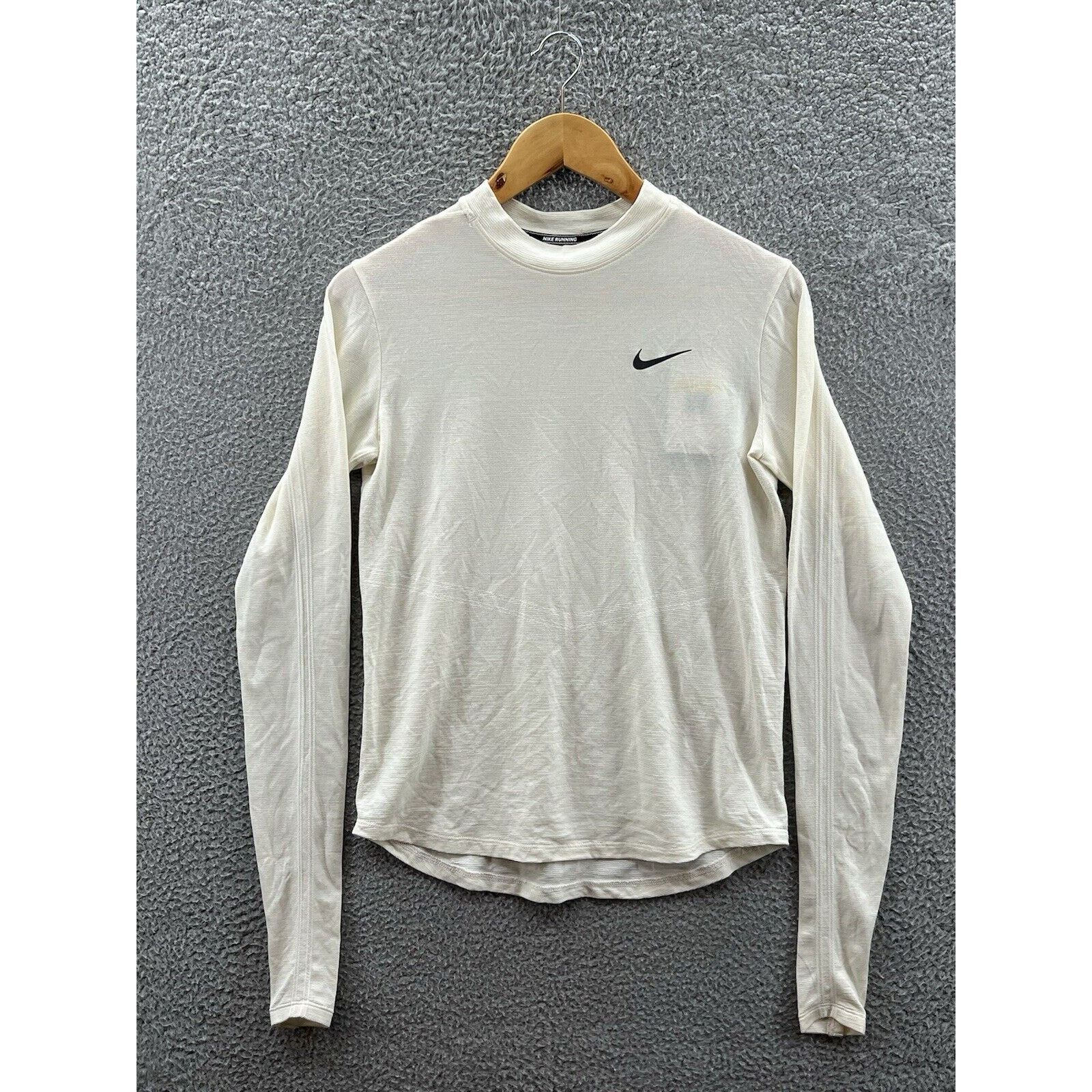 Nike Nike Swift Dri-FIT Mock-Neck Sail Long-Sleeve Running Top Size S / US 4 / IT 40 - 1 Thumbnail