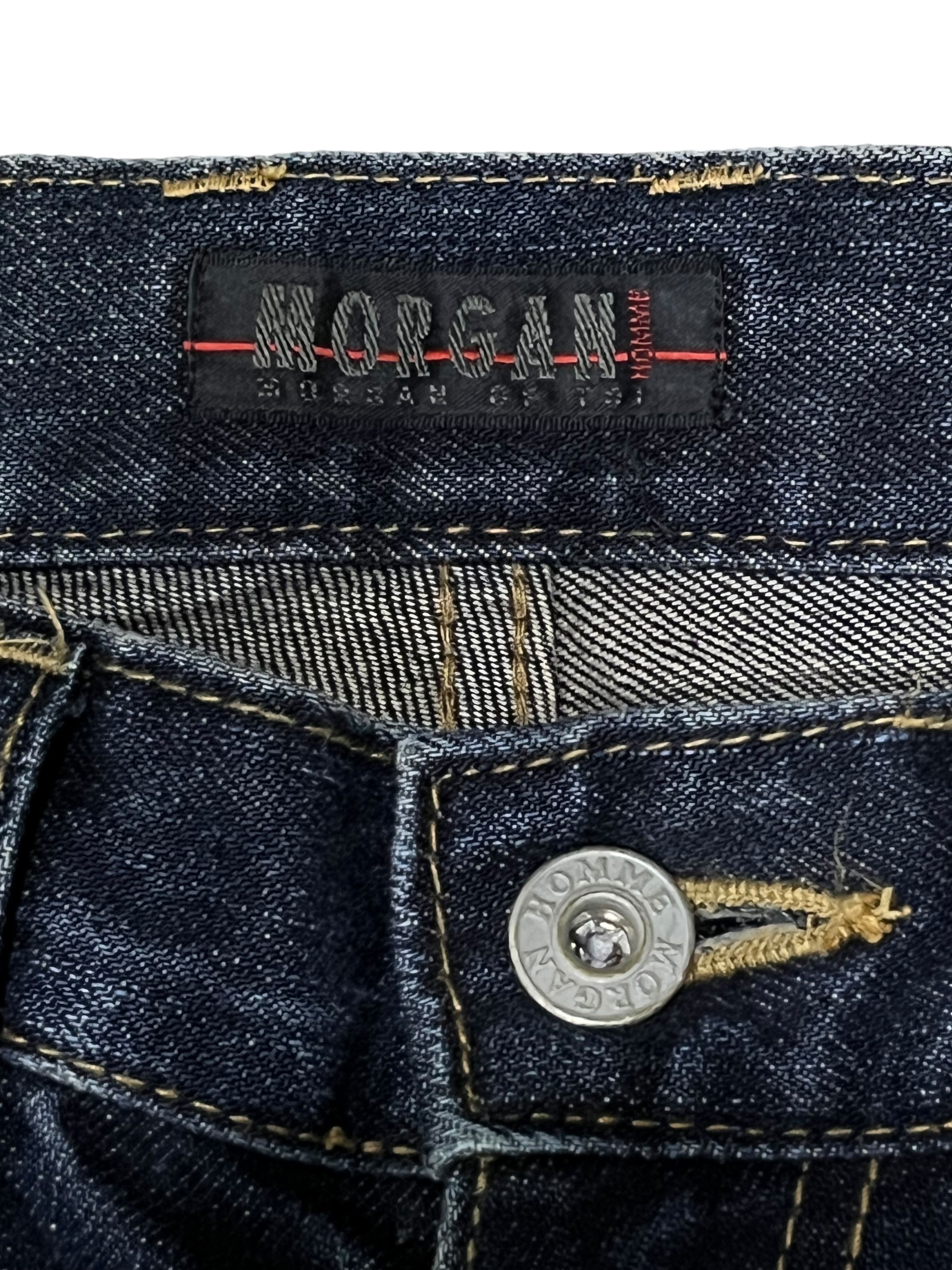 Morgan Homme Morgan Homme Vintage Studded Charcoal Super Flare Jeans Size 28" / US 6 / IT 42 - 11 Thumbnail