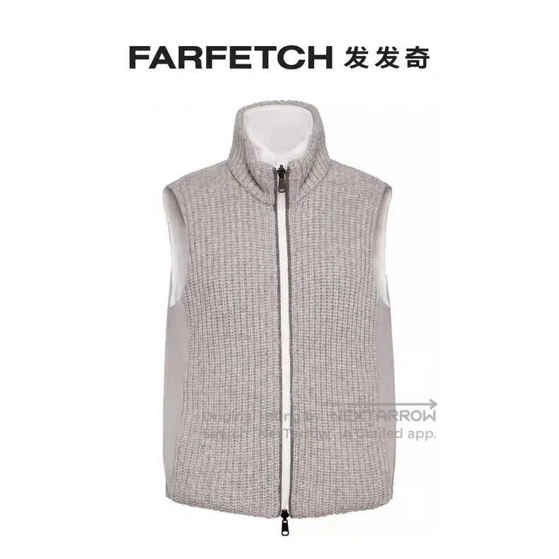 Brunello Cucinelli Brunello Cucinelli Double Sided Wearable Vest, Cashmere Kn Size XS / US 0-2 / IT 36-38 - 5 Thumbnail