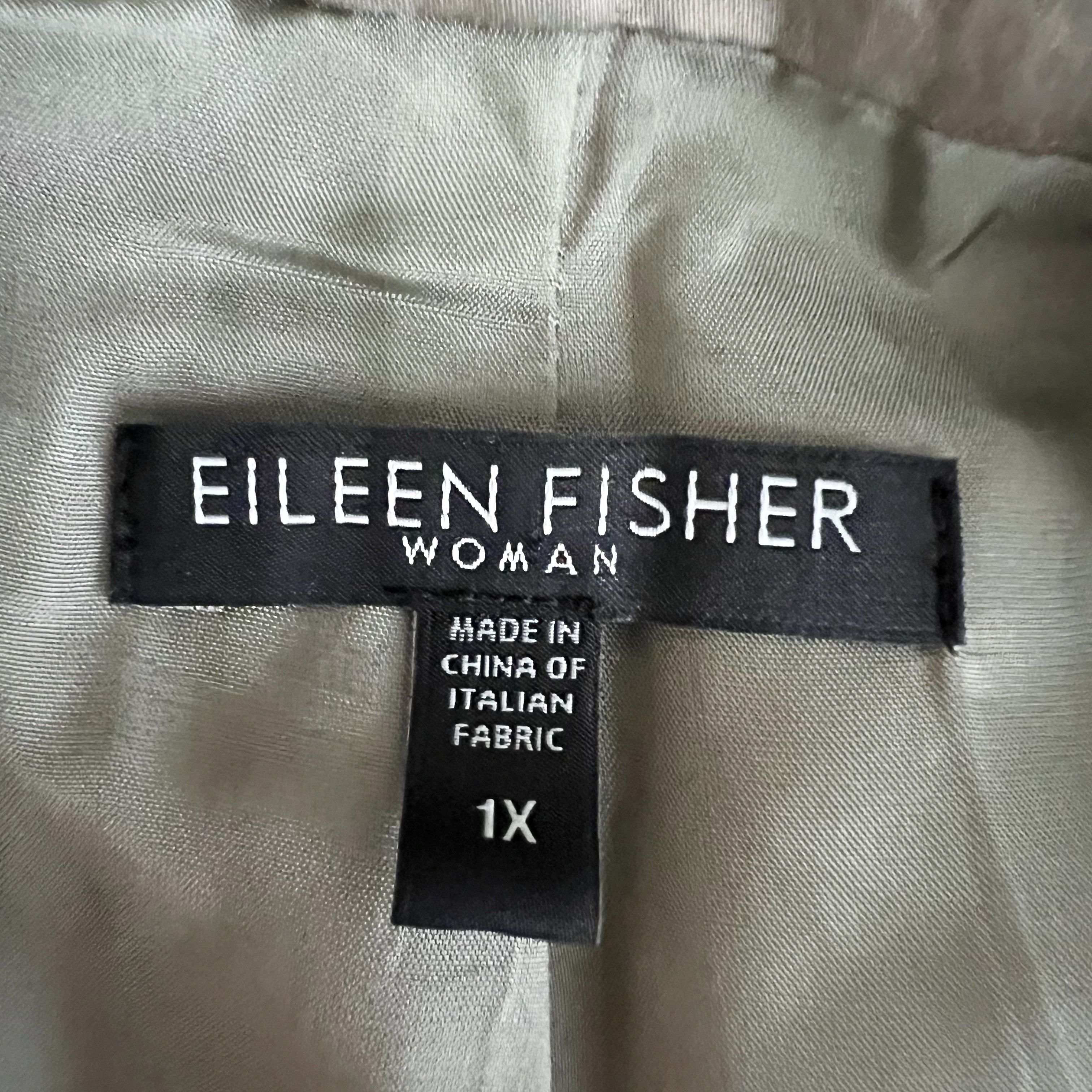 Eileen Fisher Eileen Fisher Woman Cotton Satin Metallic Size 4XL / US 24-26 - 3 Thumbnail