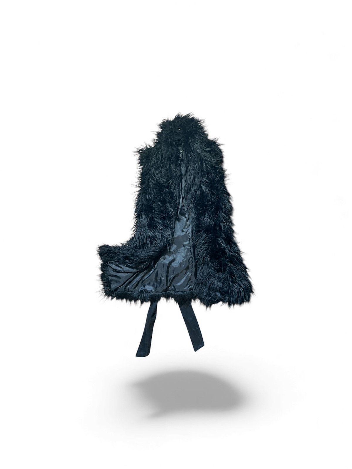 Other Black Faux Fur Vest Size L / US 10 / IT 46 - 1 Thumbnail