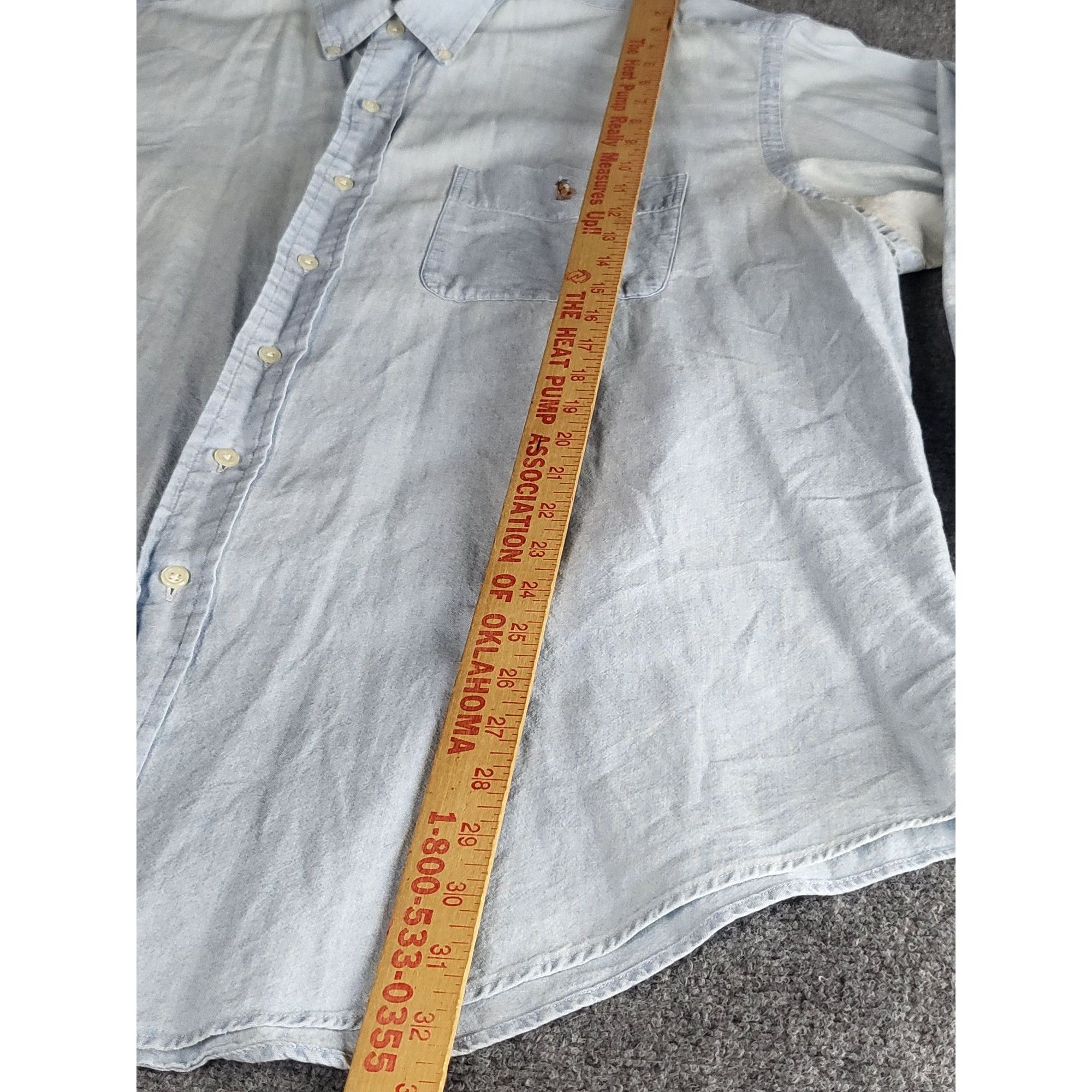 Ralph Lauren Polo Ralph Lauren Classic Fit Button Up Shirt Men Sz XL Blue Size US XL / EU 56 / 4 - 2 Thumbnail