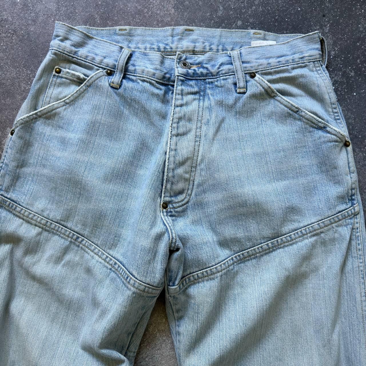 G-Star × Japanese Brand G-Star Raw Vintage Single Knee Denim Jeans Size US 30 / EU 46 - 2 Thumbnail