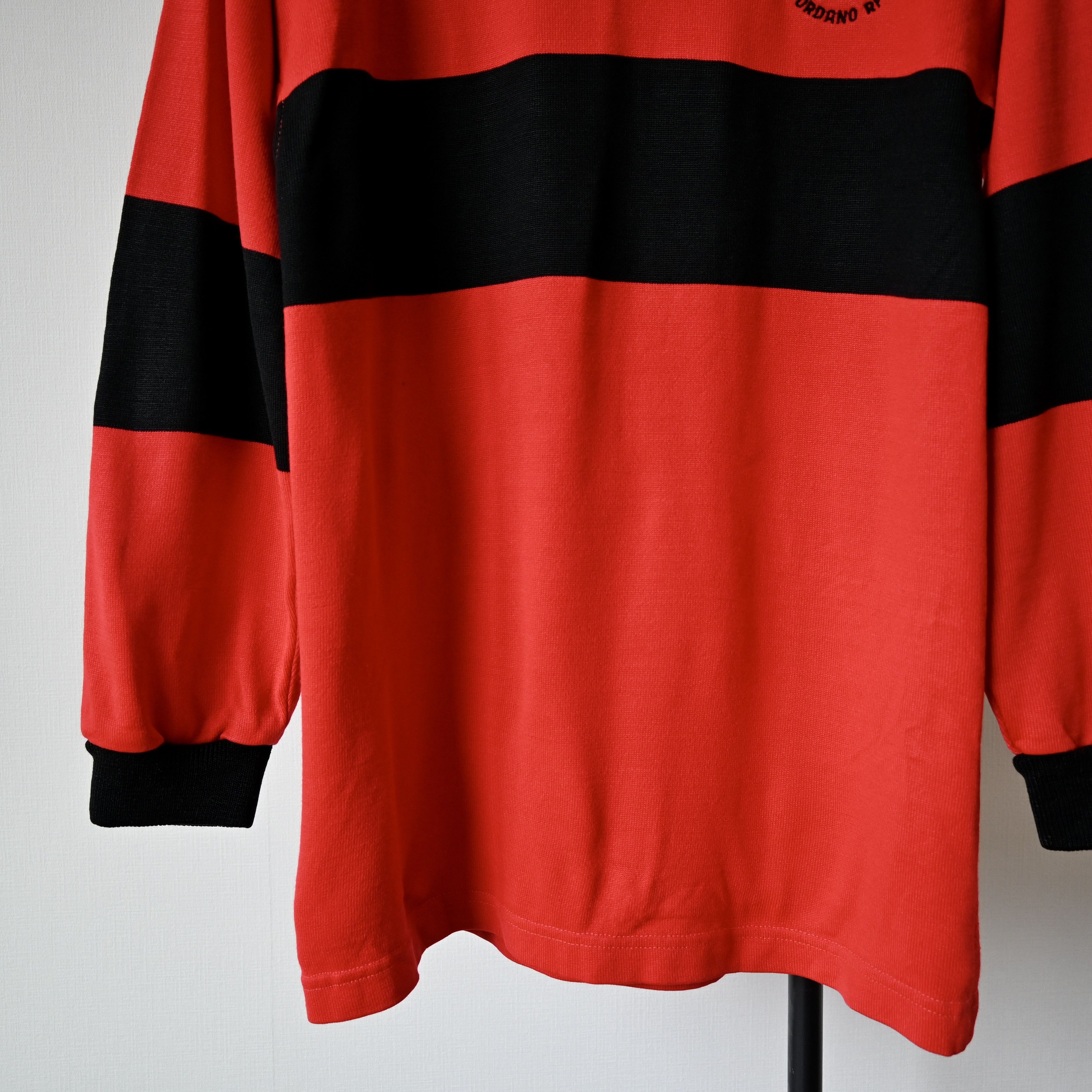 Vintage VTG 1990s STAG RUGBY PRODUCT red x black rugby shirt Size US S / EU 44-46 / 1 - 8 Thumbnail