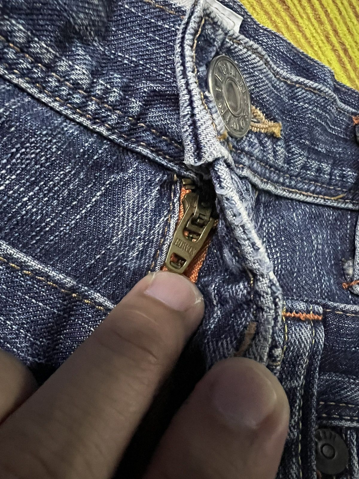 Edwin × If Six Was Nine VTG EDWIN DOUBLE WAIST DISTRESSED JEANS VERY RARE Size US 31 - 9 Thumbnail