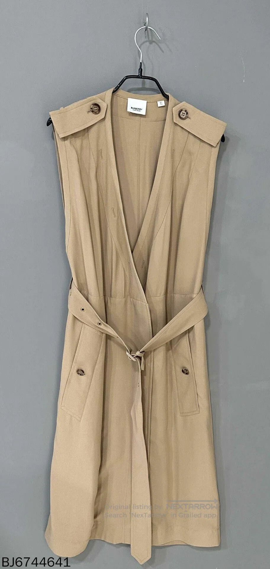 Burberry Burberry Belted Sleeveless Long Coat. Size XS / US 0-2 / IT 36-38 - 5 Thumbnail