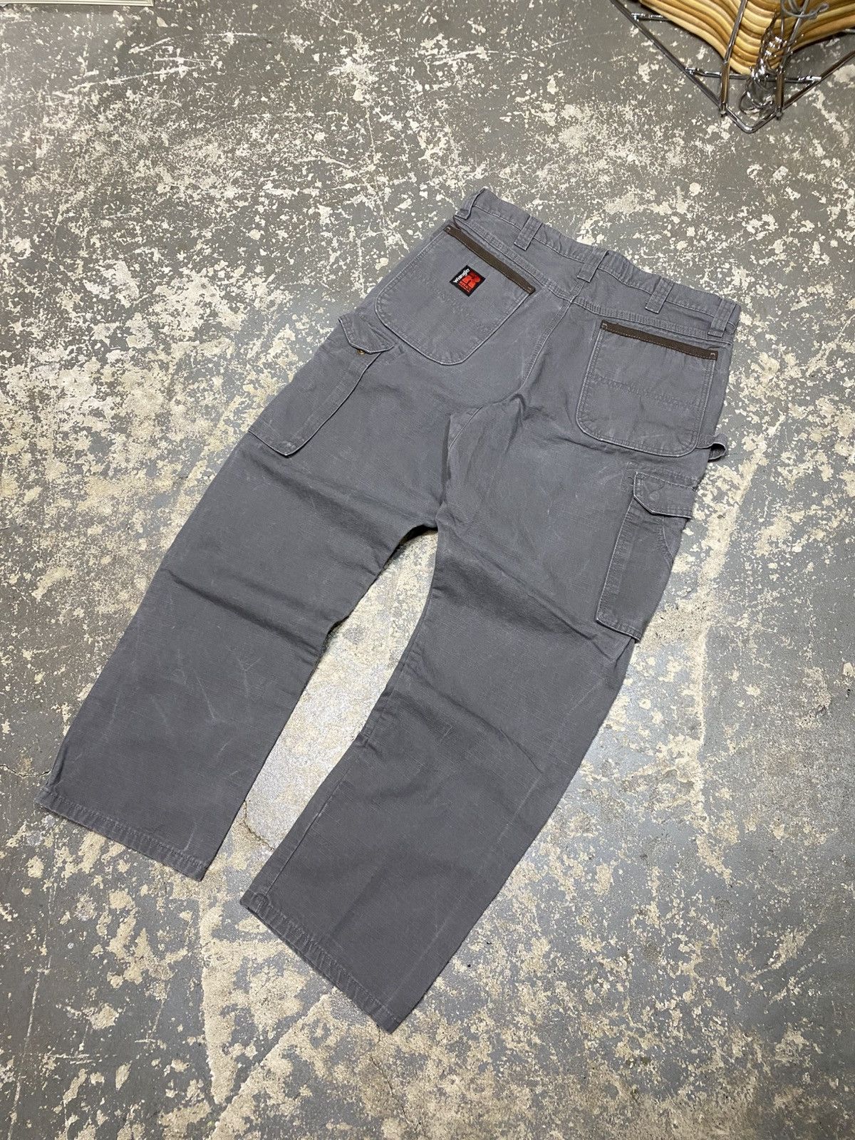 Carhartt × Dickies × Vintage Vintage Wrangler Riggs Carpenter Double Knee Baggy Fit Pants Size US 35 - 4 Thumbnail