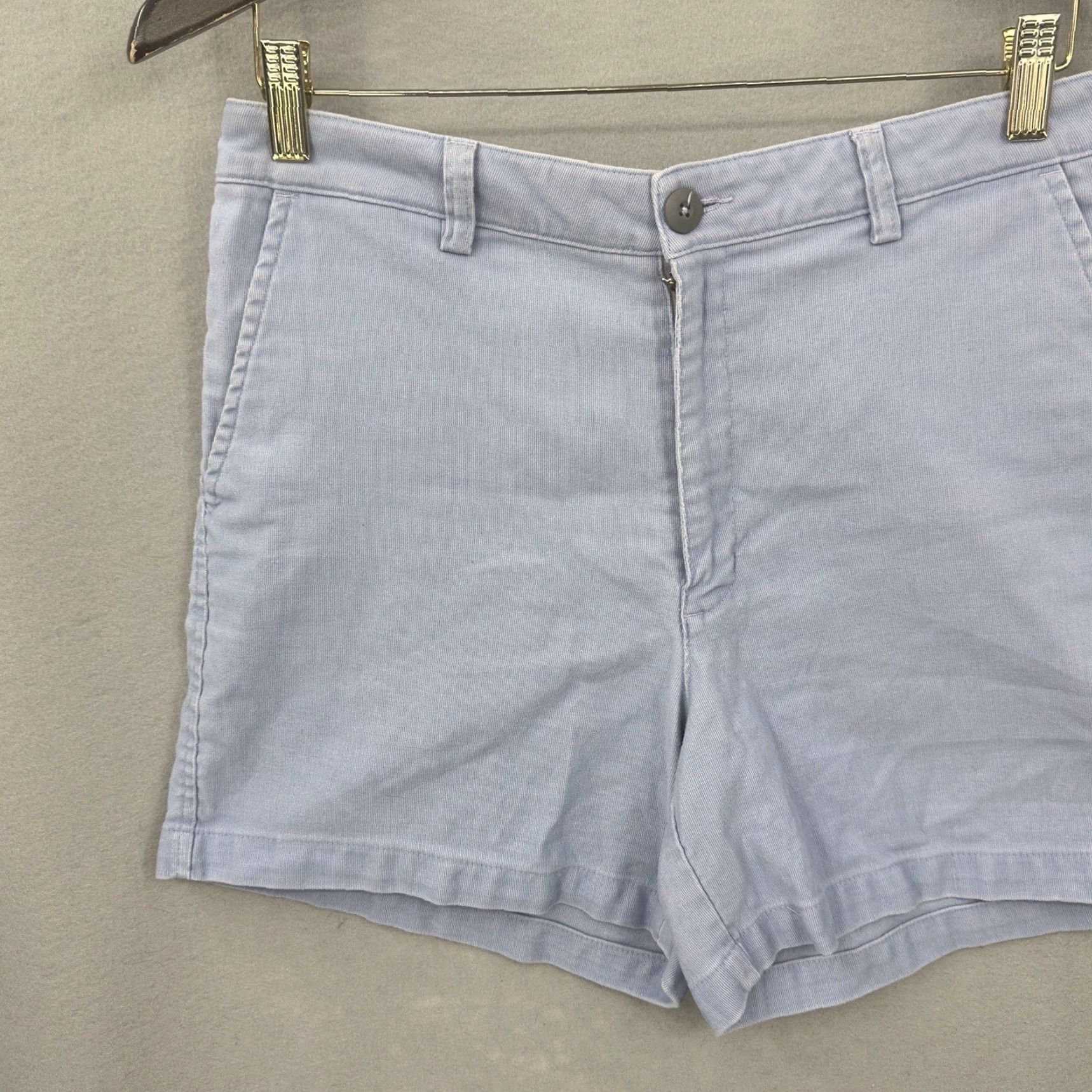 Patagonia Patagonia Shorts Womens 10 Blue Button Front Chino Pockets Twill Logo Preppy y2k Size 32" / US 10 / IT 46 - 2 Thumbnail