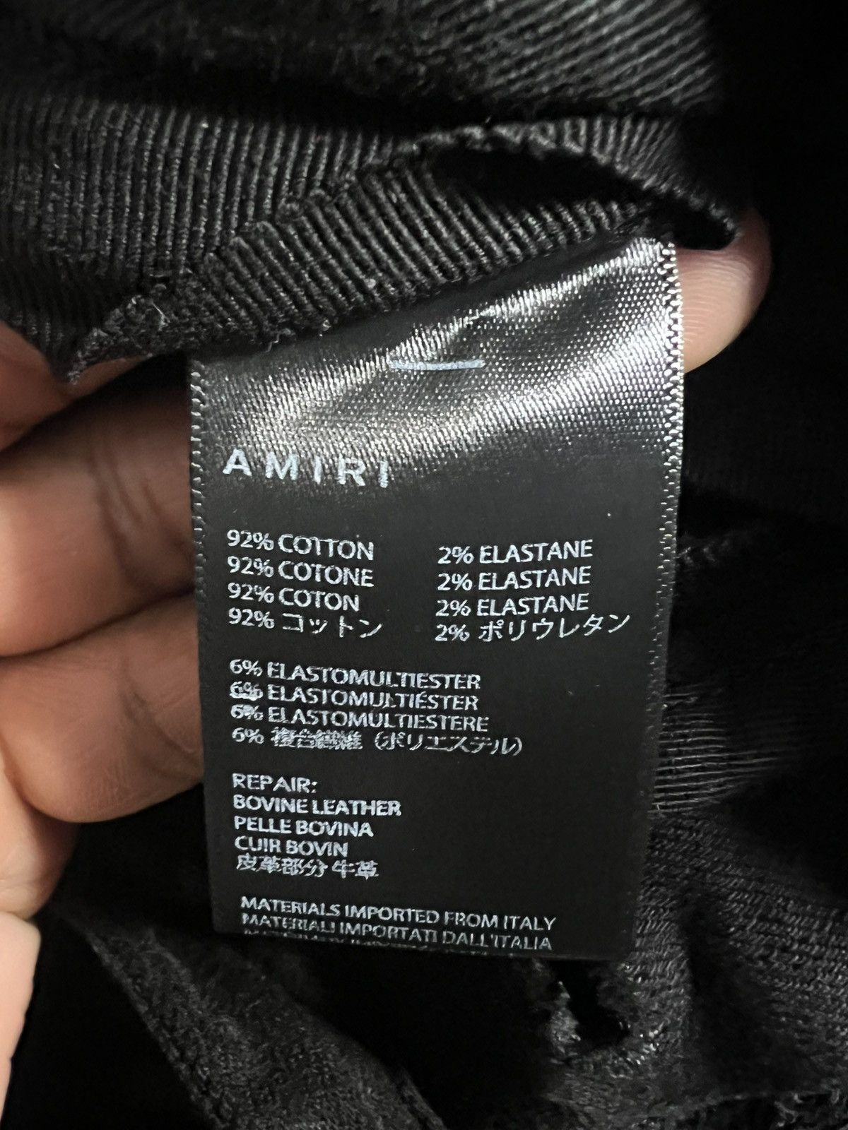Amiri Amiri mx1 Black on Black Size US 36 / EU 52 - 5 Thumbnail