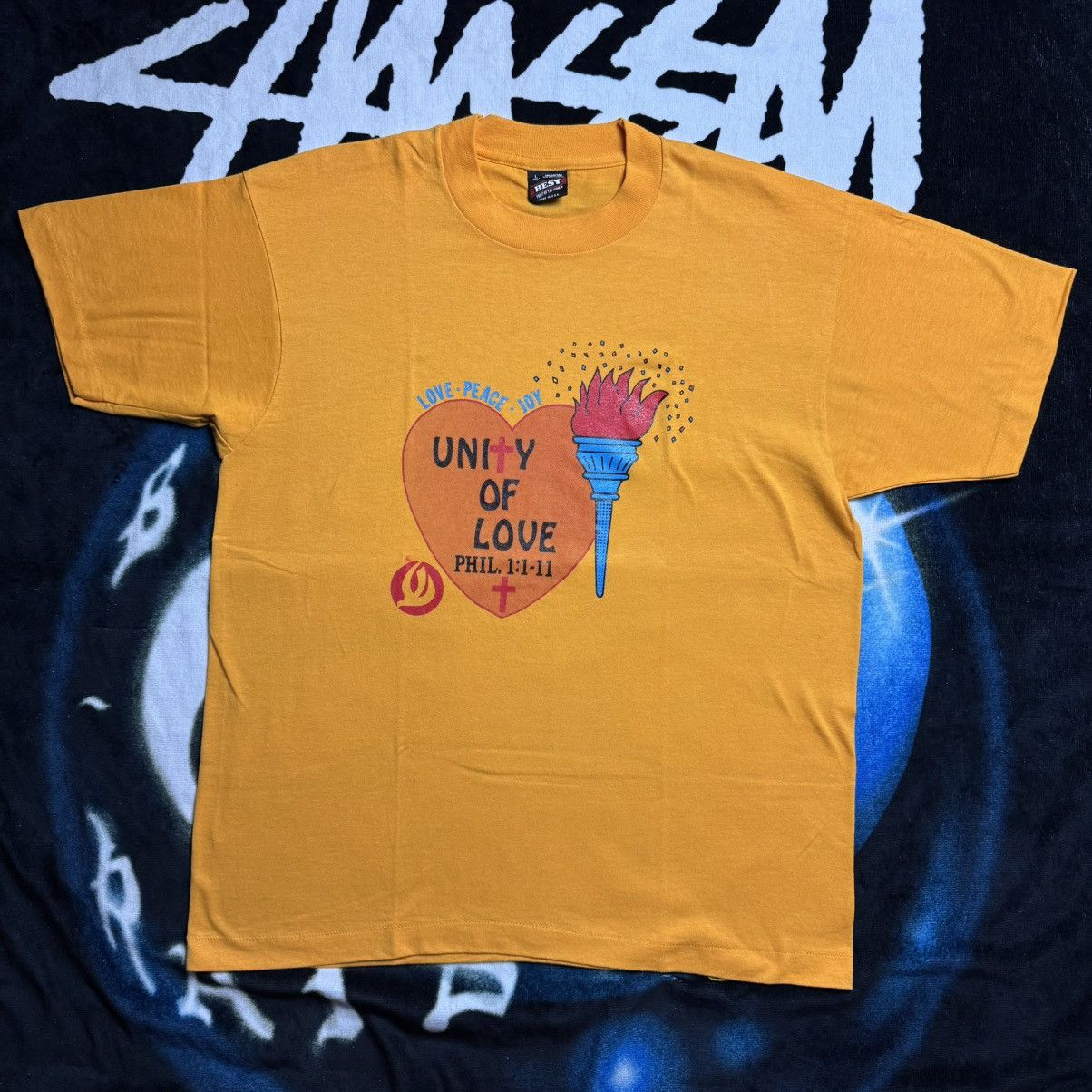 Fruit Of The Loom × Vintage 90's Jesus Tee Size US L / EU 52-54 / 3 - 1 Thumbnail