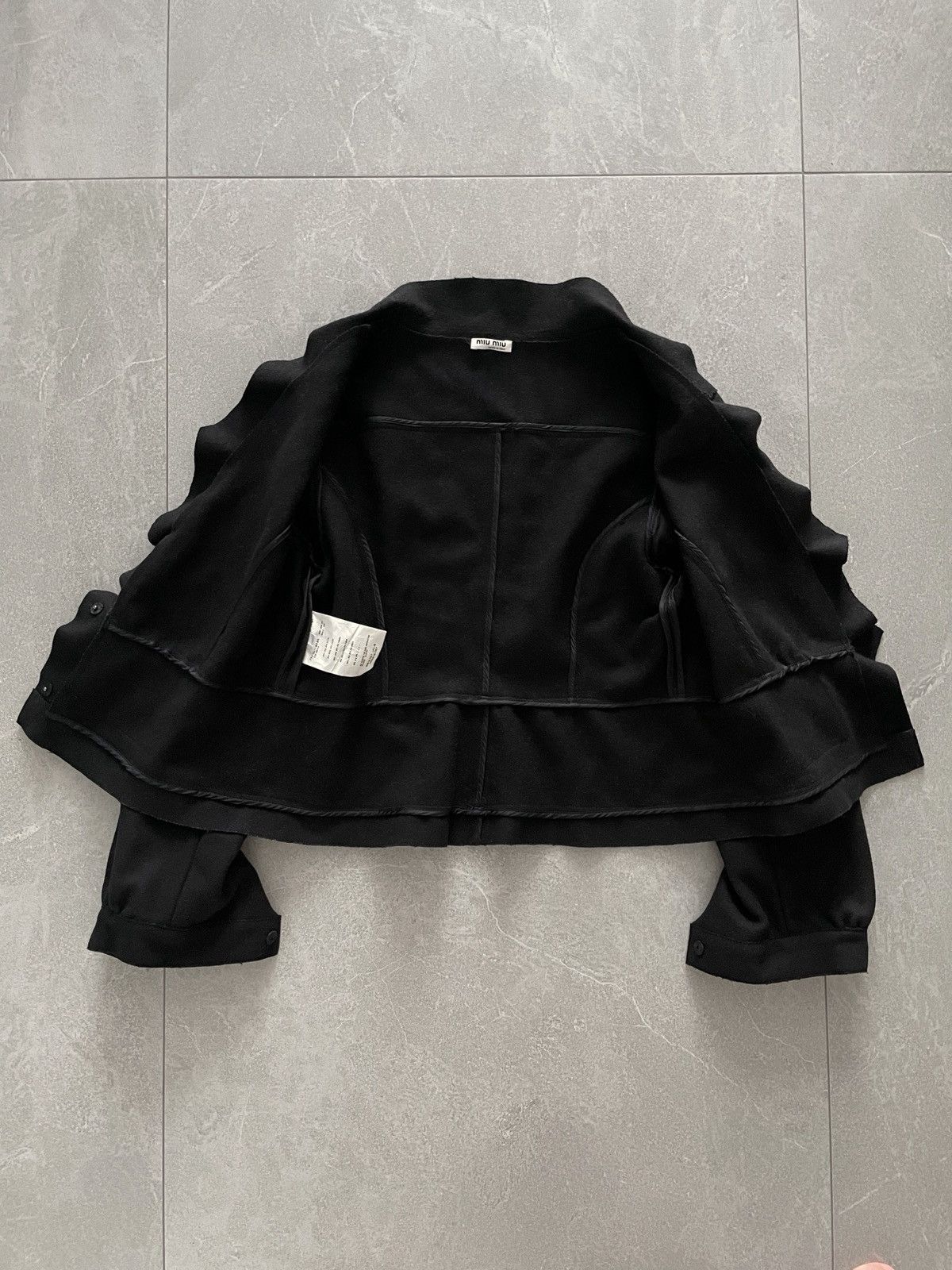 Miu Miu Miu Miu Black Wool Blazer Size M / US 6-8 / IT 42-44 - 3 Thumbnail