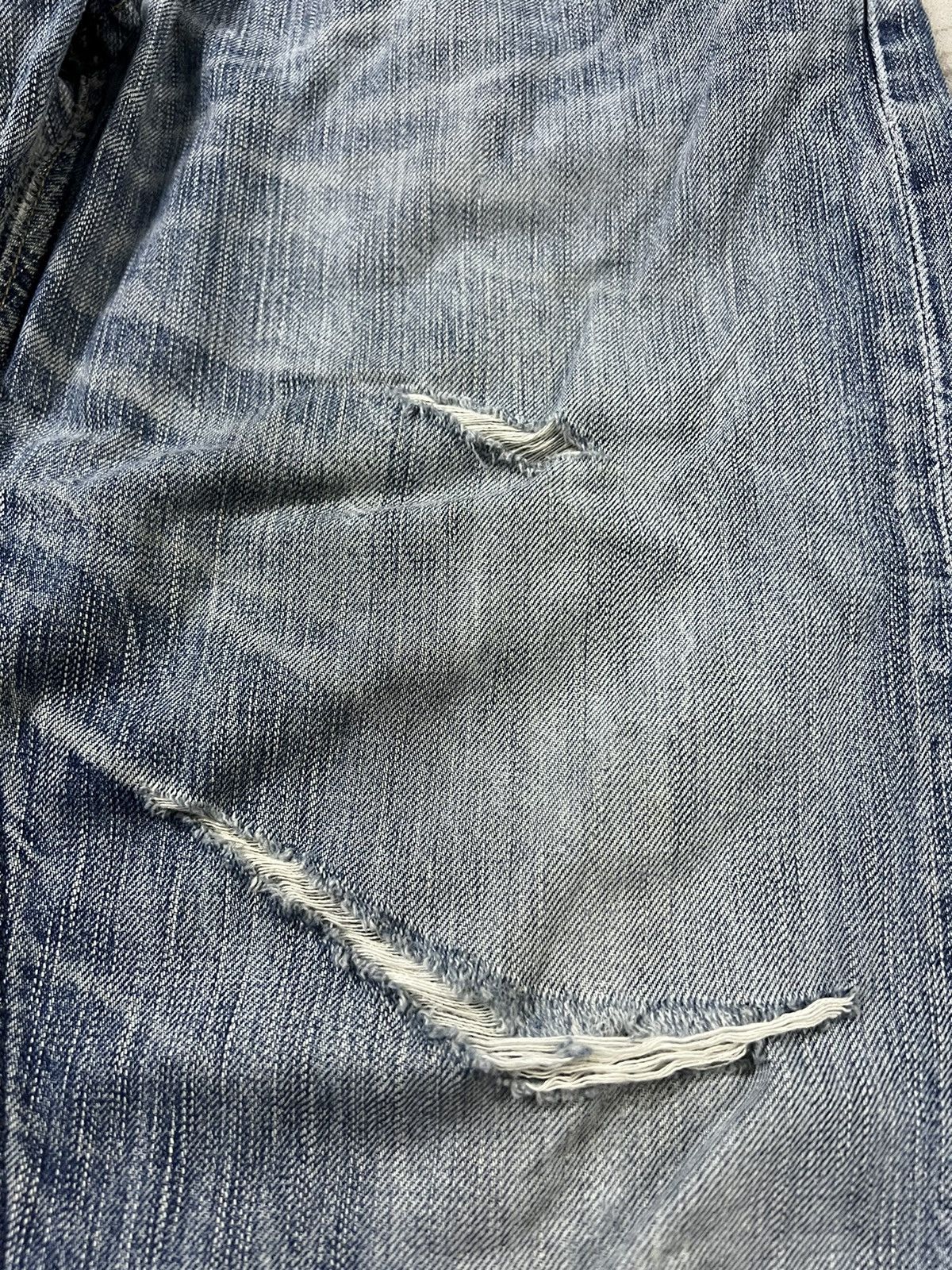 Edwin × If Six Was Nine × Japanese Brand VINTAGE EDWIN 503 BLUE TRIP DISTRESSED JAPAN JEANS Size US 34 / EU 50 - 3 Thumbnail
