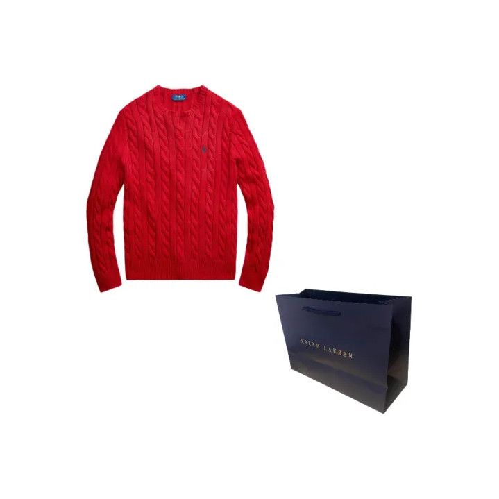 Polo Ralph Lauren Polo Ralph Lauren SS23 Cable Knit Logo Sweater Size US L / EU 52-54 / 3 - 1 Thumbnail