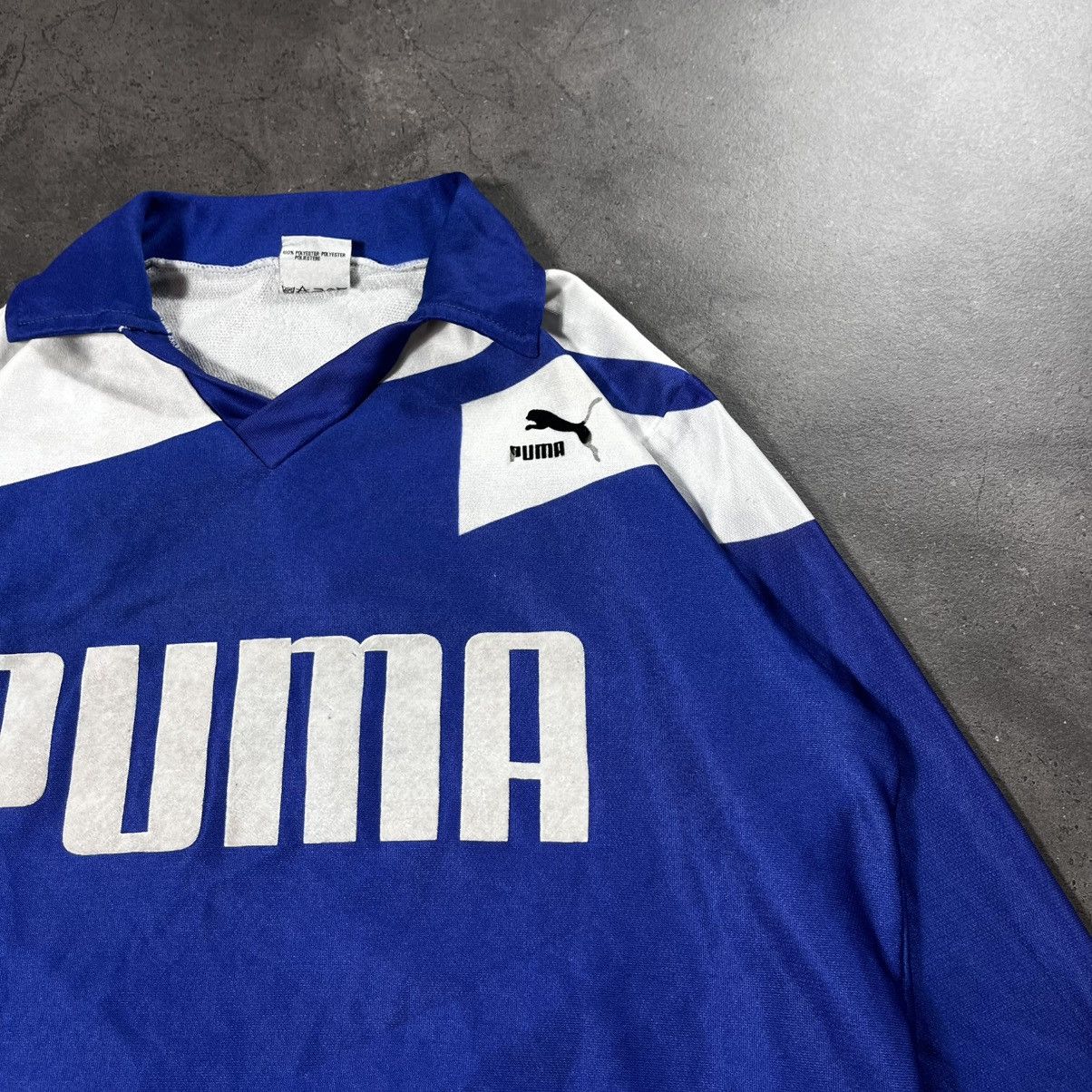 Puma Vintage 90s Puma Retro Longsleeve Blokecore Template Jersey Size US L / EU 52-54 / 3 - 4 Thumbnail