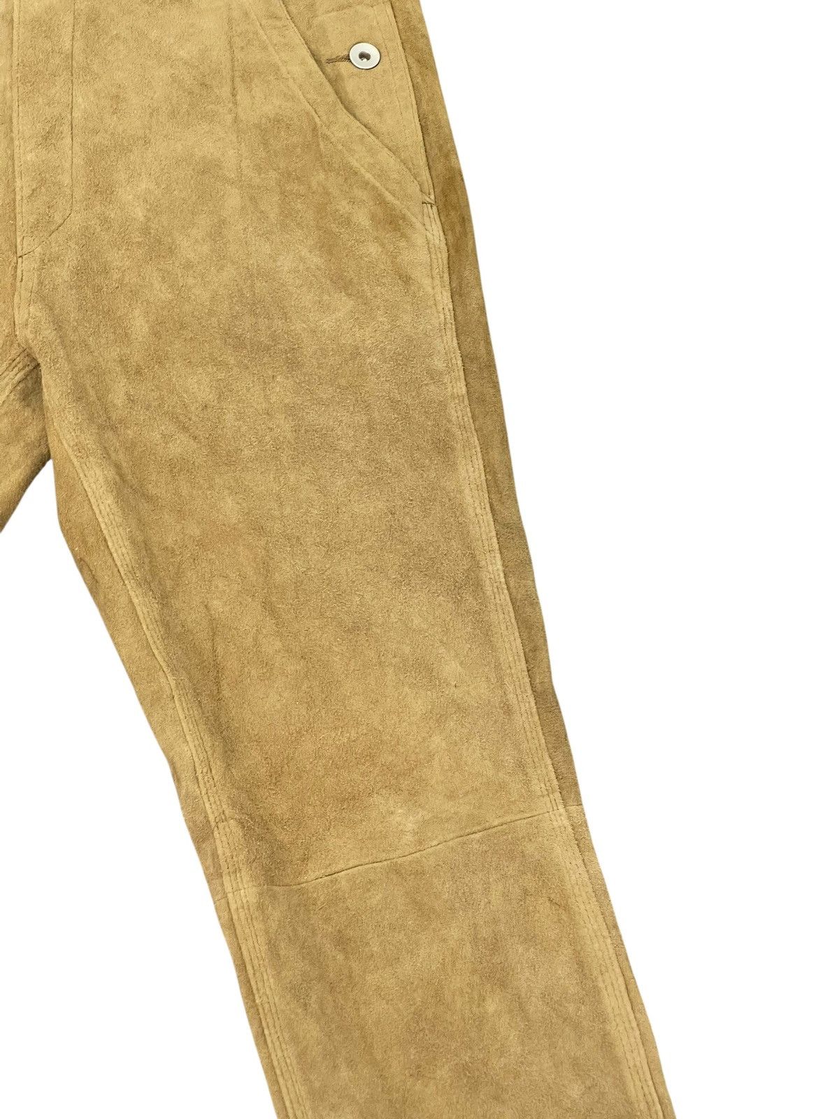 United Arrows NWT Full Goatskin Suede B&Y United Arrows Overalls Slim 2🟦4 Size US 33 - 11 Thumbnail