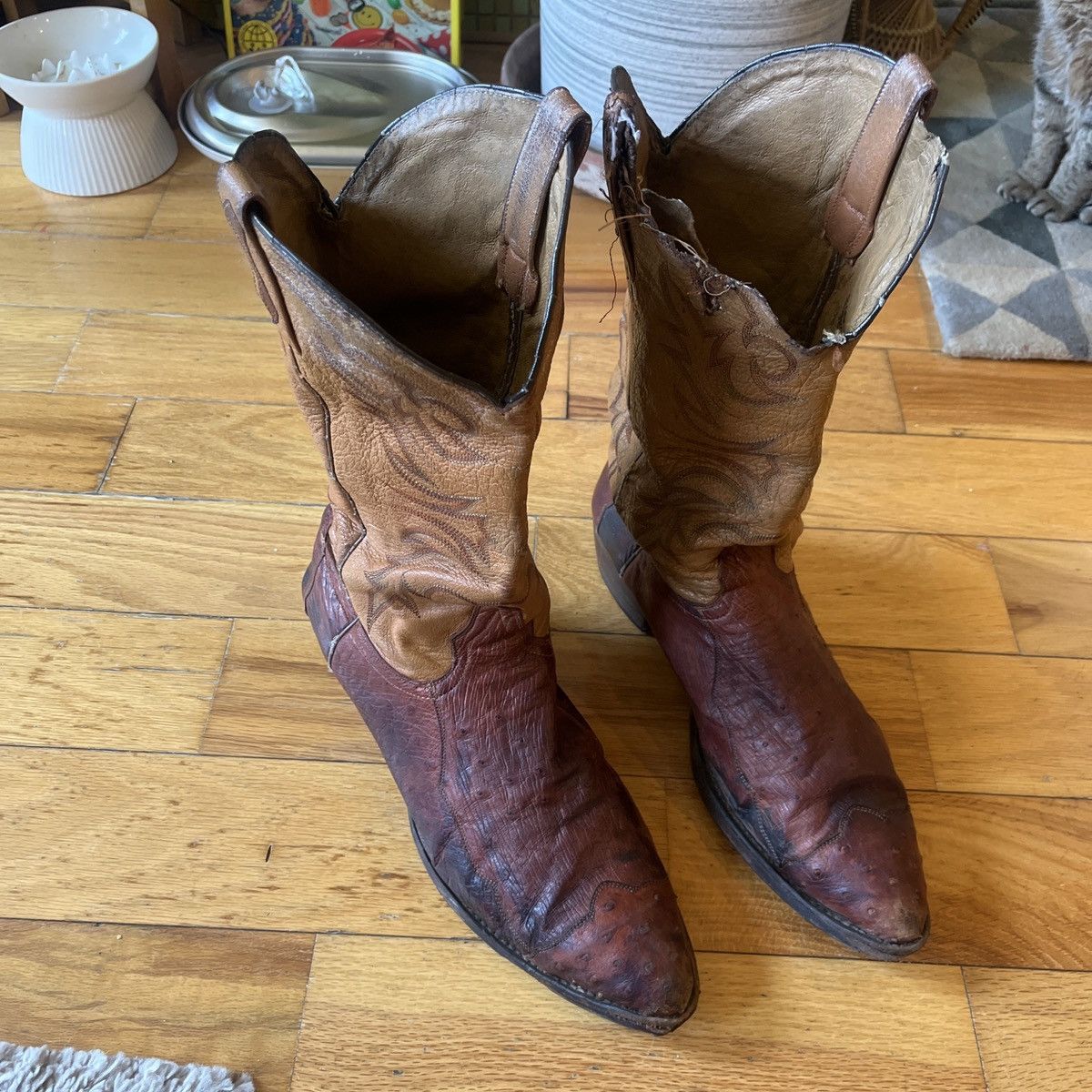 Vintage Vintage Ostrich cowboyboots Size US 14 / EU 47 - 1 Thumbnail