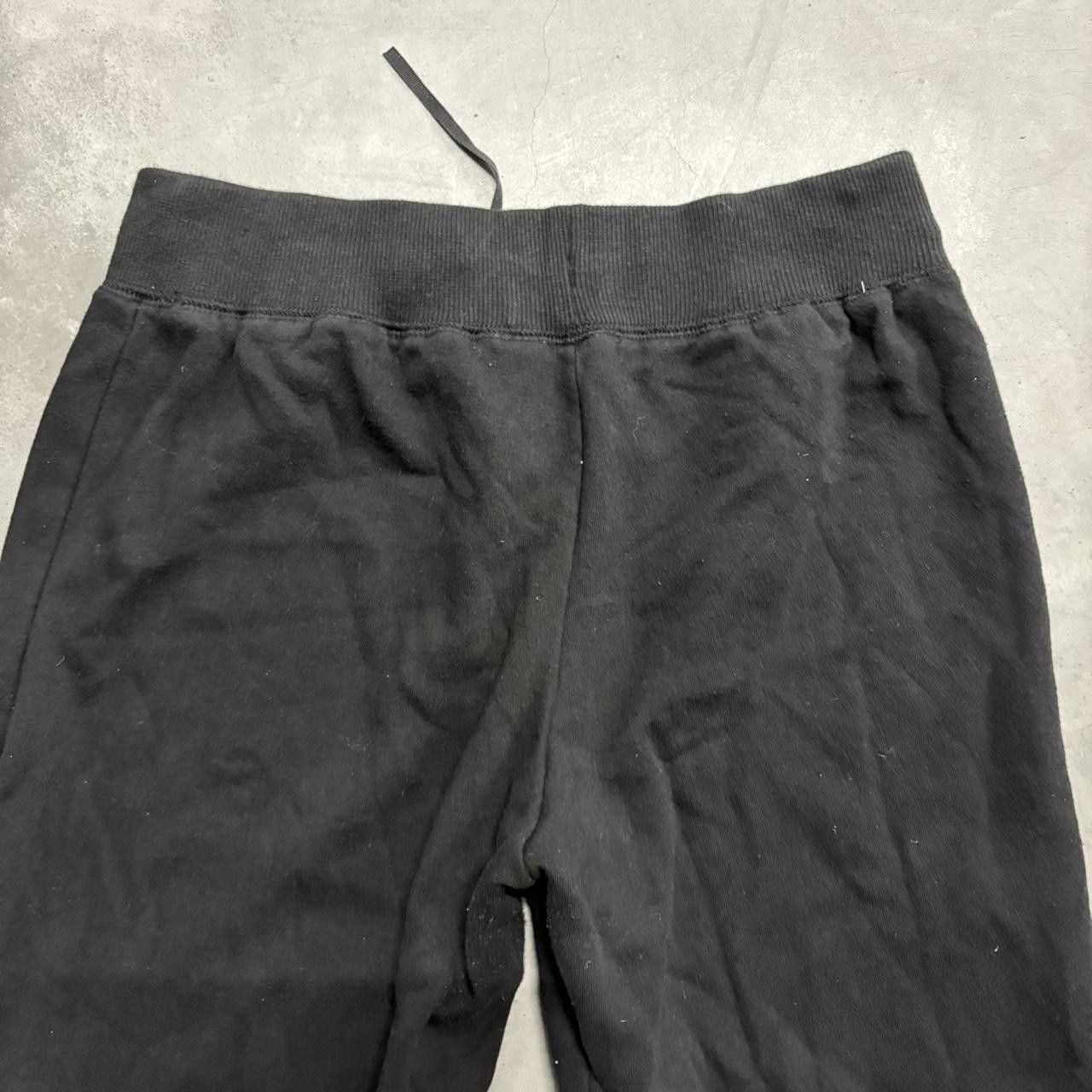 Japanese Brand × Vintage Crazy Vintage Y2K/2000s Baggy Black Wideleg Sweatpants! Size US 32 / EU 48 - 6 Thumbnail