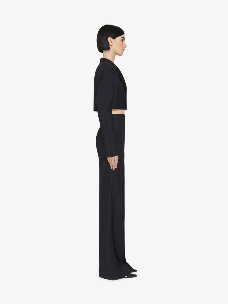 Givenchy o1w1db10326 Cropped Jacket in Black Size S / US 4 / IT 40 - 3 Thumbnail