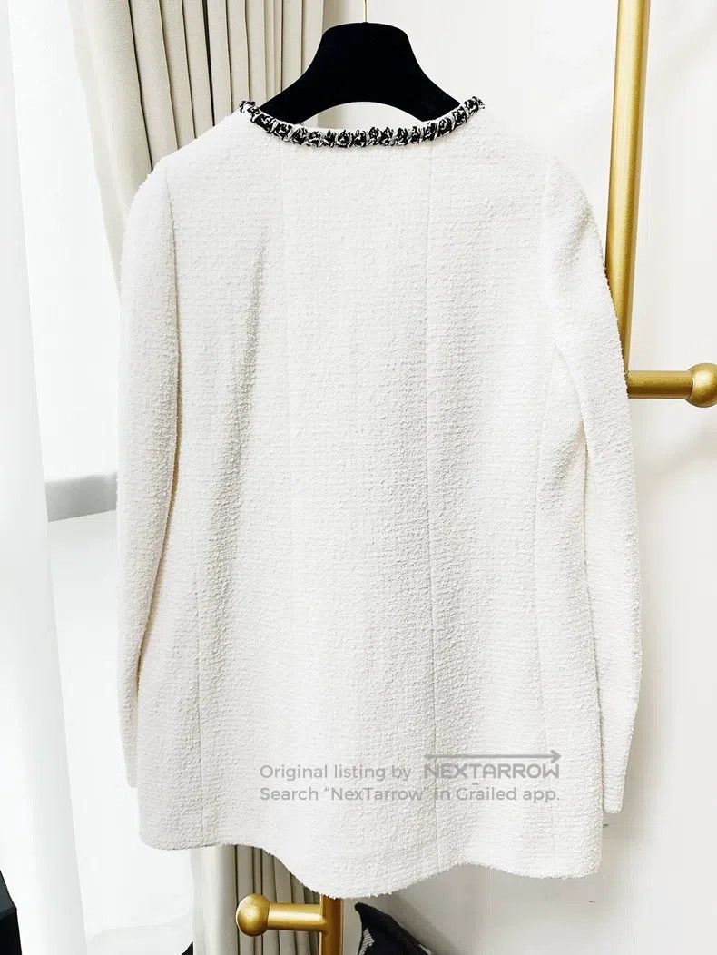 Chanel Chanel 22P spring and summer preview white black-edged lon Size XS / US 0-2 / IT 36-38 - 2 Thumbnail