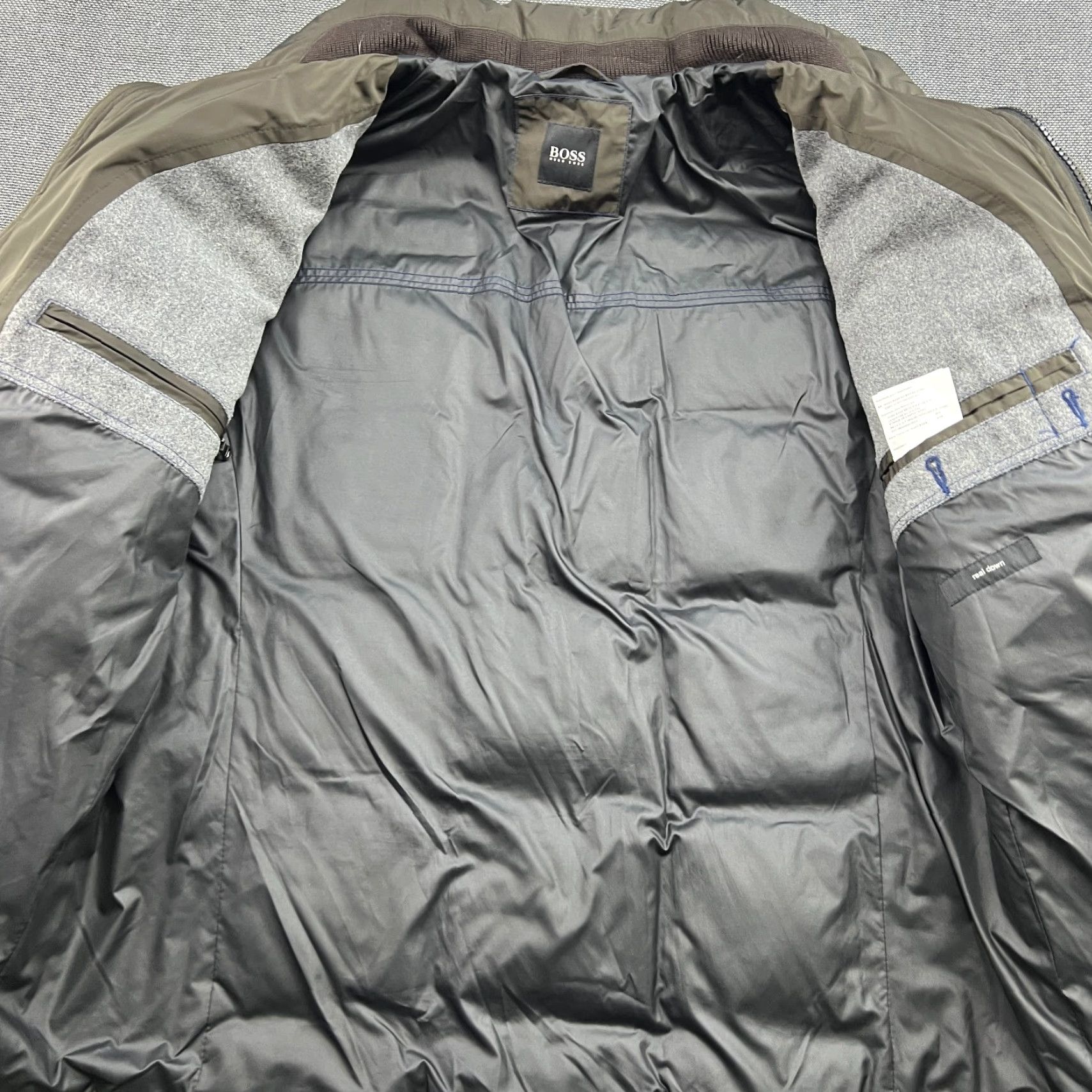 Hugo Boss HUGO BOSS Jacket Mens Size 50 Down Olive Green Khaki Parka Full Zip Hooded Size US M / EU 48-50 / 2 - 5 Thumbnail
