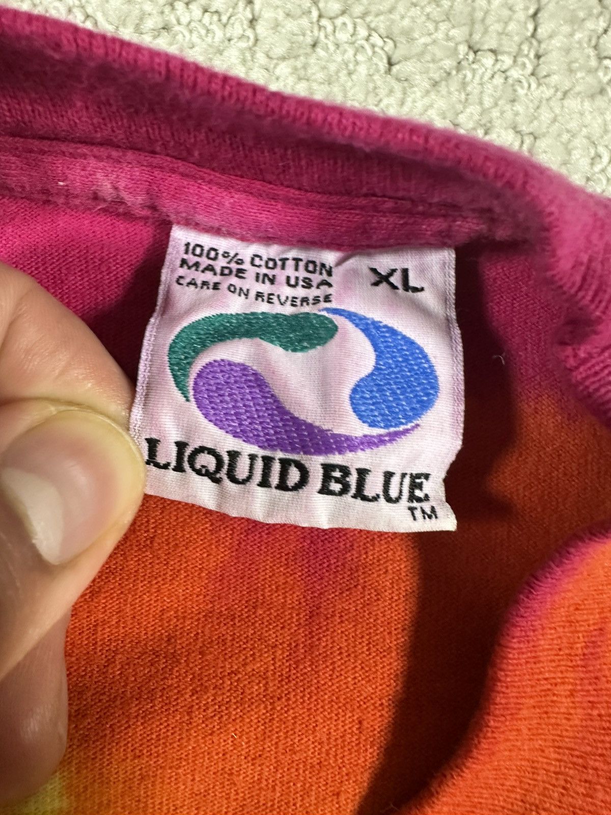 Liquid Blue 1992 Tie Dye Grateful Dead Space your Face T-shirt Size US XL / EU 56 / 4 - 2 Thumbnail