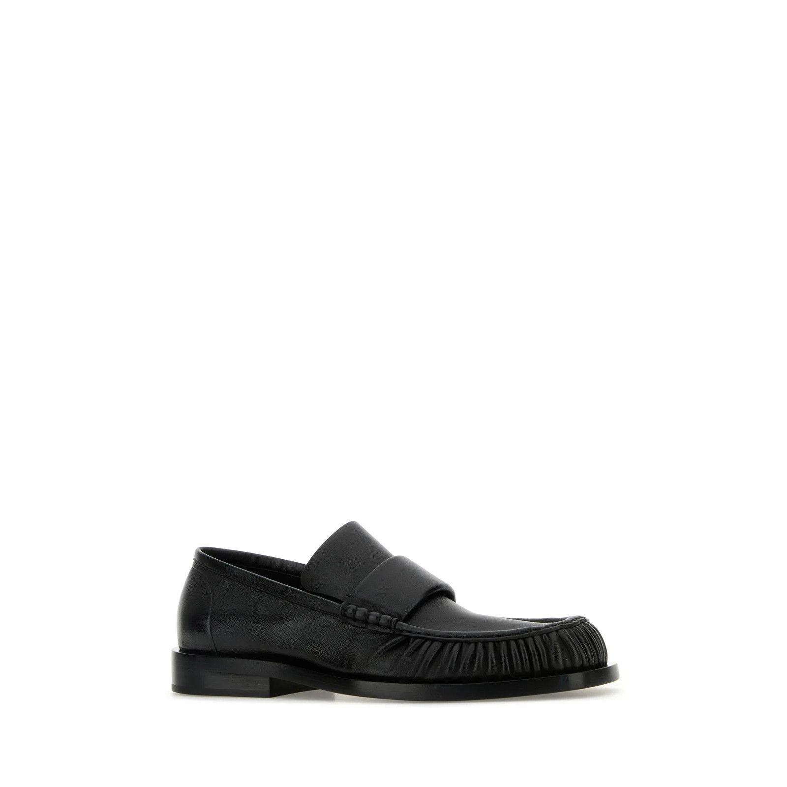 Jil Sander JIL SANDER Black Leather Loafers New & Authentic (Men's size Size US 12 / EU 45 - 2 Thumbnail