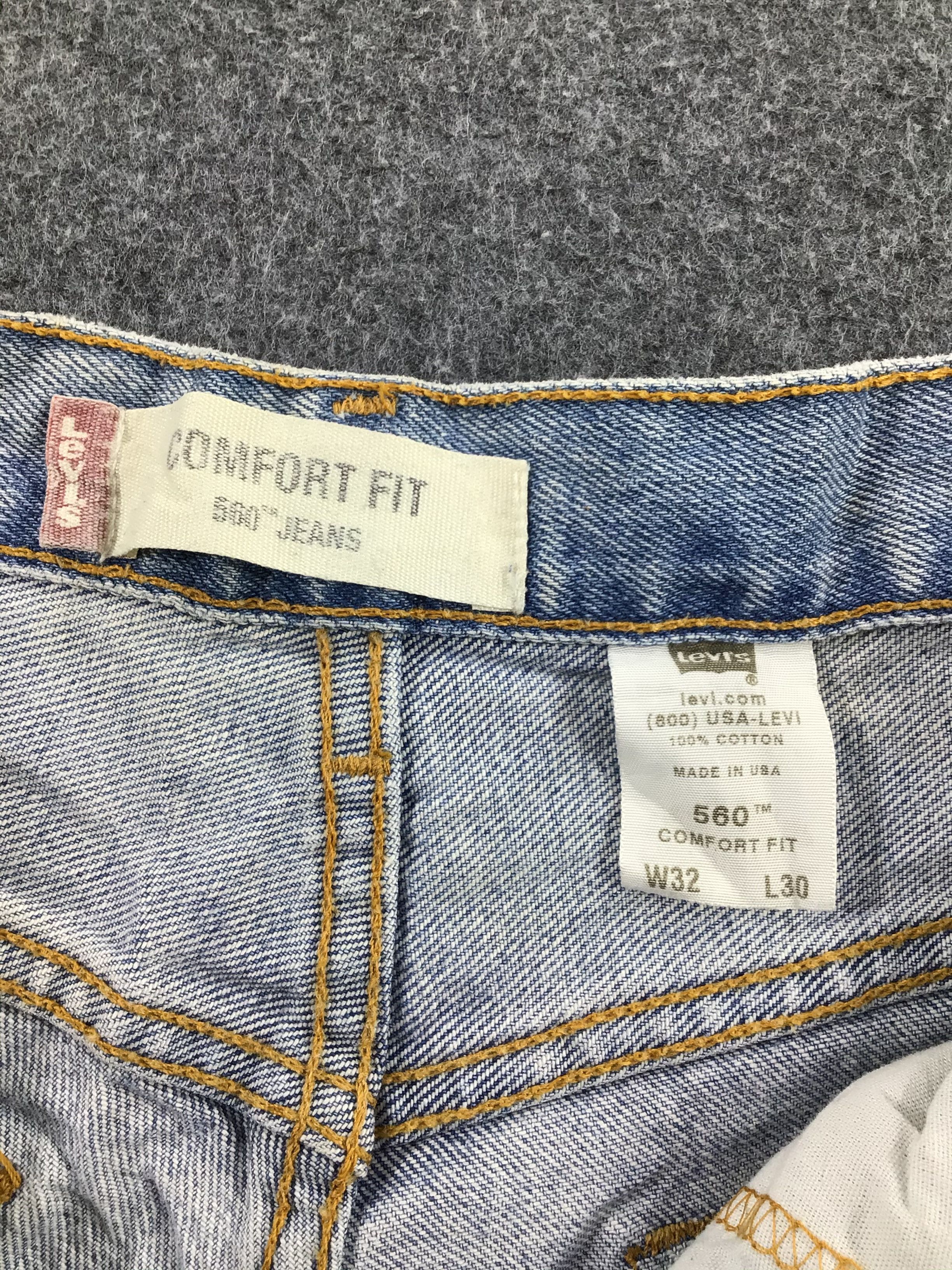 Levi's Vintage Levis 560 Jeans Medium Wash Denim KJ202 Size US 32 / EU 48 - 9 Thumbnail