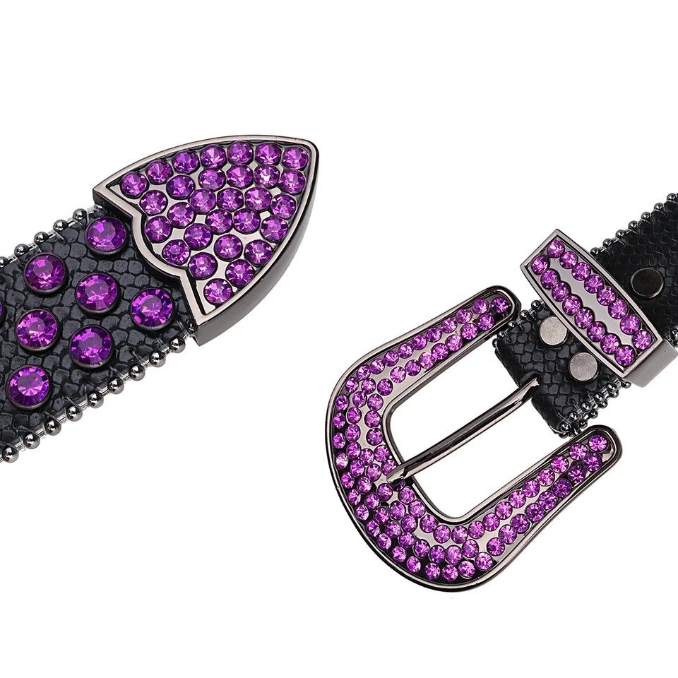 Japanese Brand Purple unisex bling bling belt Size ONE SIZE - 3 Thumbnail