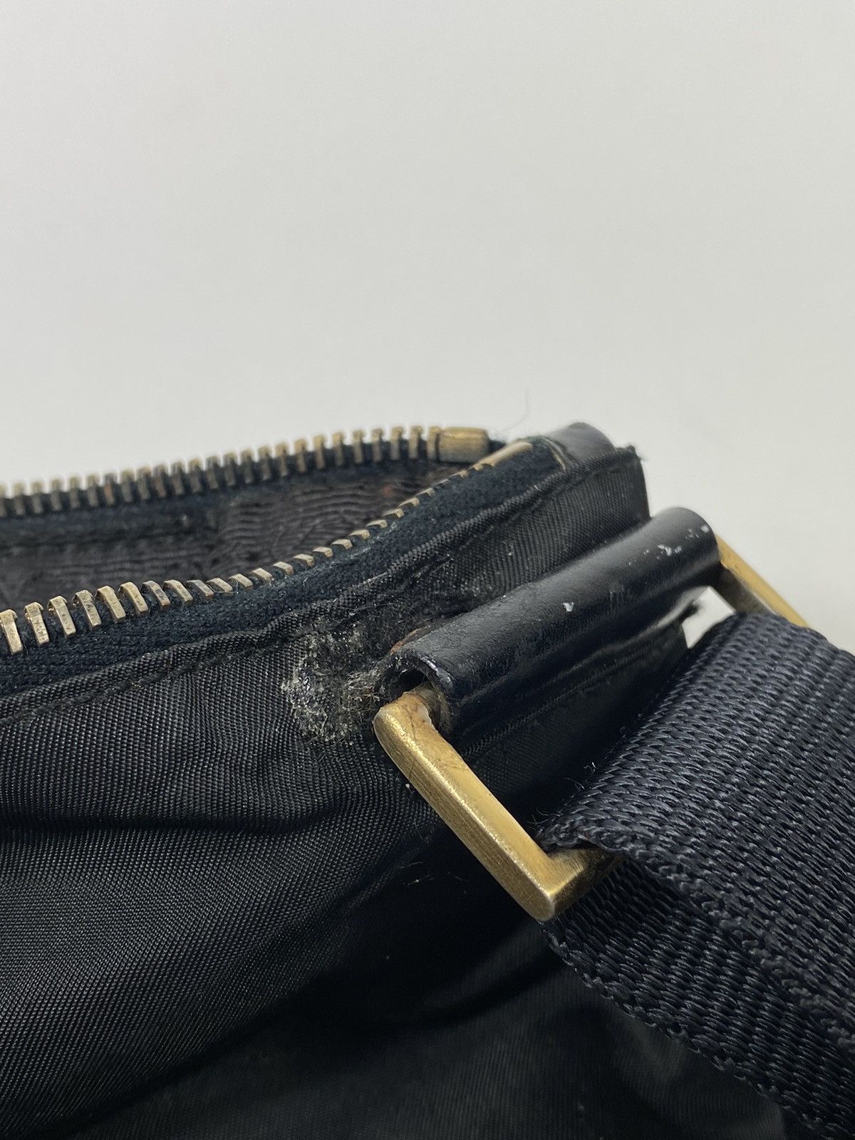 Prada Prada Tessuto Gold Nylon Crossbody Bag Size ONE SIZE - 8 Thumbnail