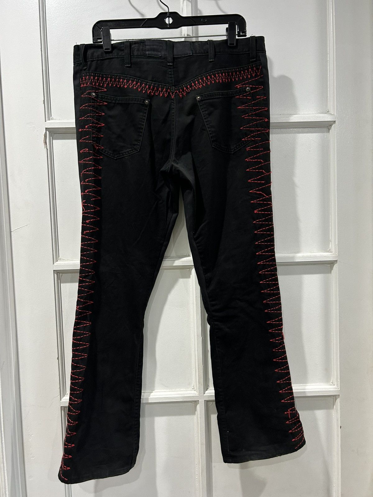 Undercover SS03 Undercover Scab "Giz Stitch" Flare Pants Size US 31 - 4 Thumbnail