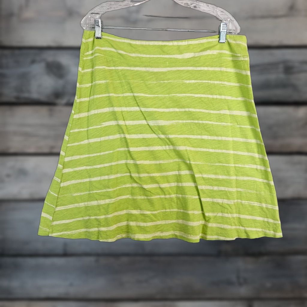 Cotton On Fresh Produce Womens Skirt L Green Stripe Cotton Pull On A-Line Short Vintage: No, Size L, Green Stripe, Cotton, Skirt Size 36" / US 14 / IT 50 - 1 Thumbnail
