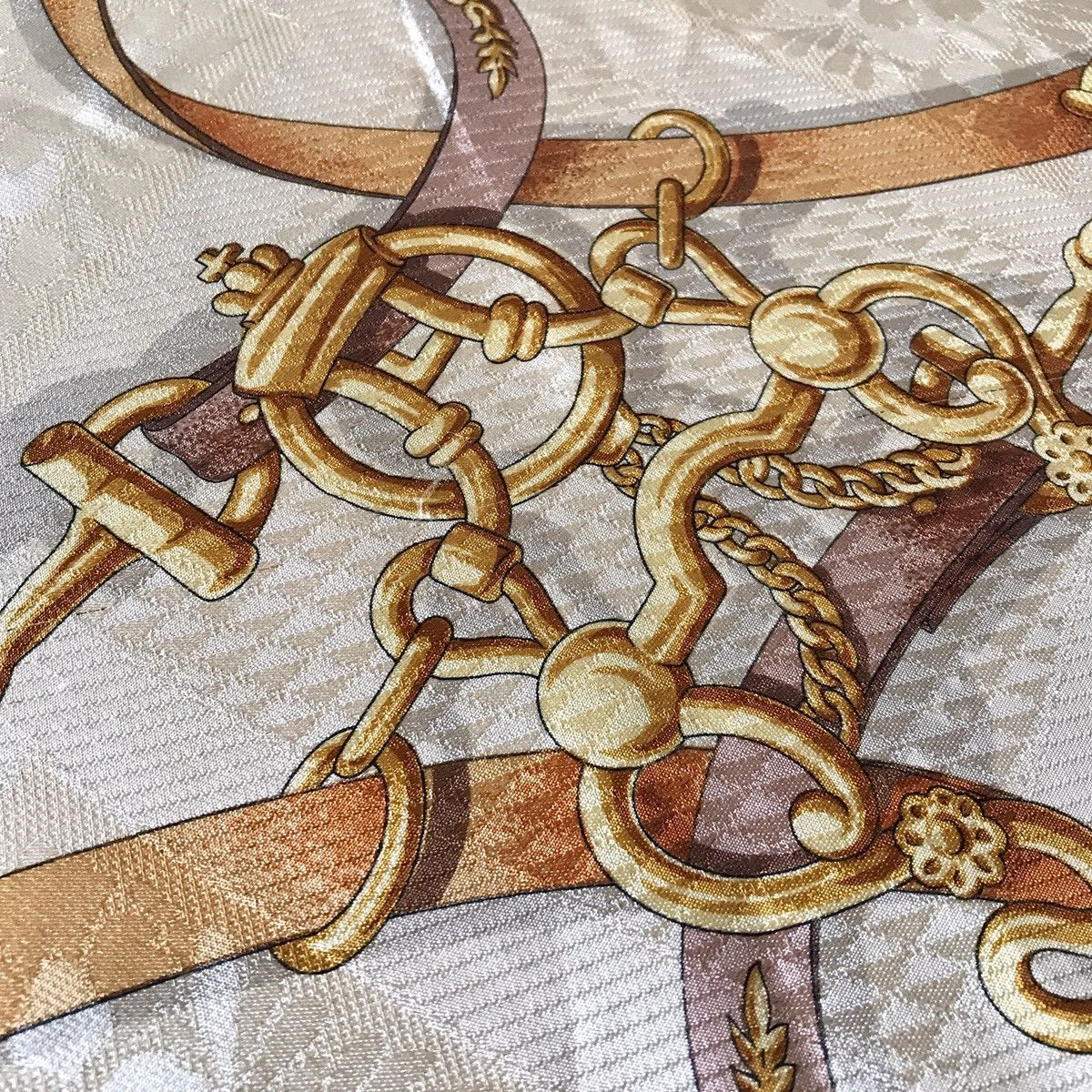 Designer × Lancel Lancel Paris Authentic Vintage Saddle Silk Scarf Size ONE SIZE - 5 Thumbnail