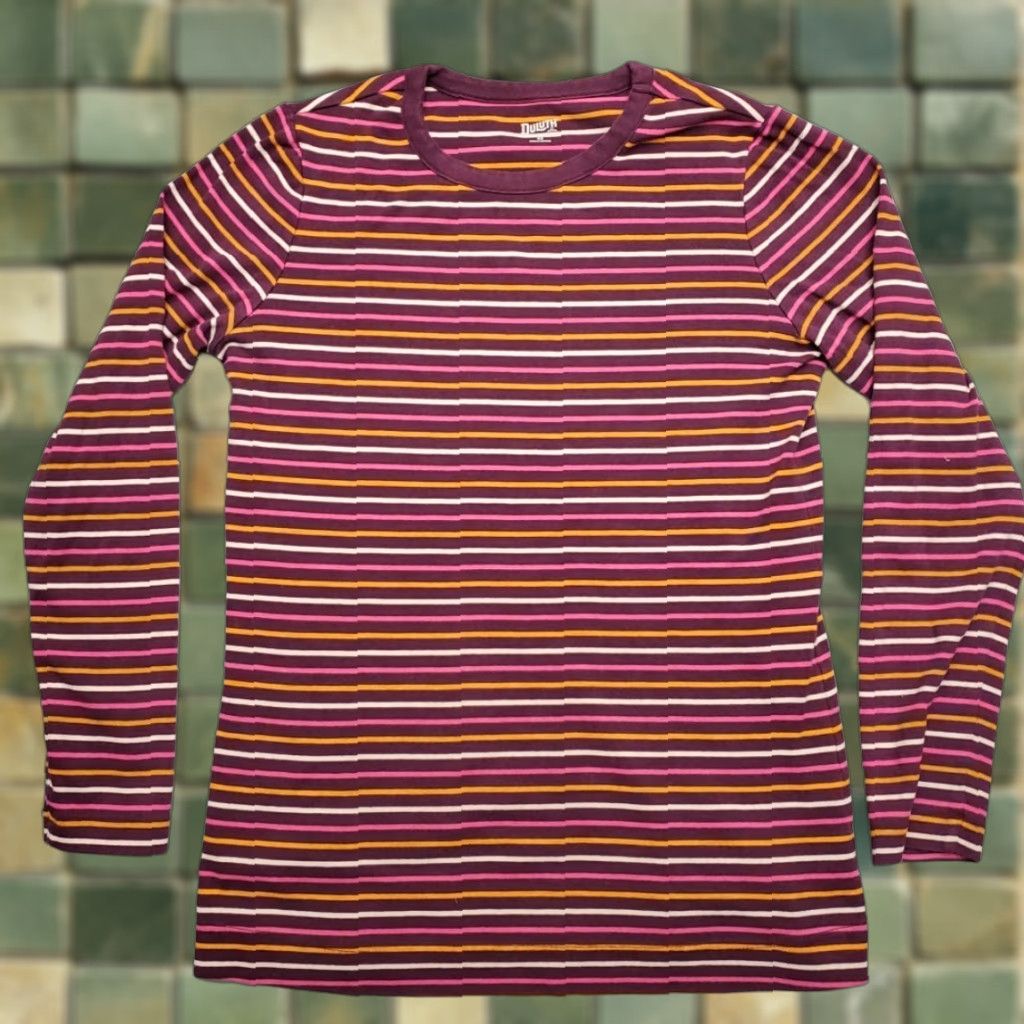 Vintage Duluth Trading Shirt Womens XS Purple Striped Long Sleeve Crewneck TEE Size XS / US 0-2 / IT 36-38 - 1 Thumbnail