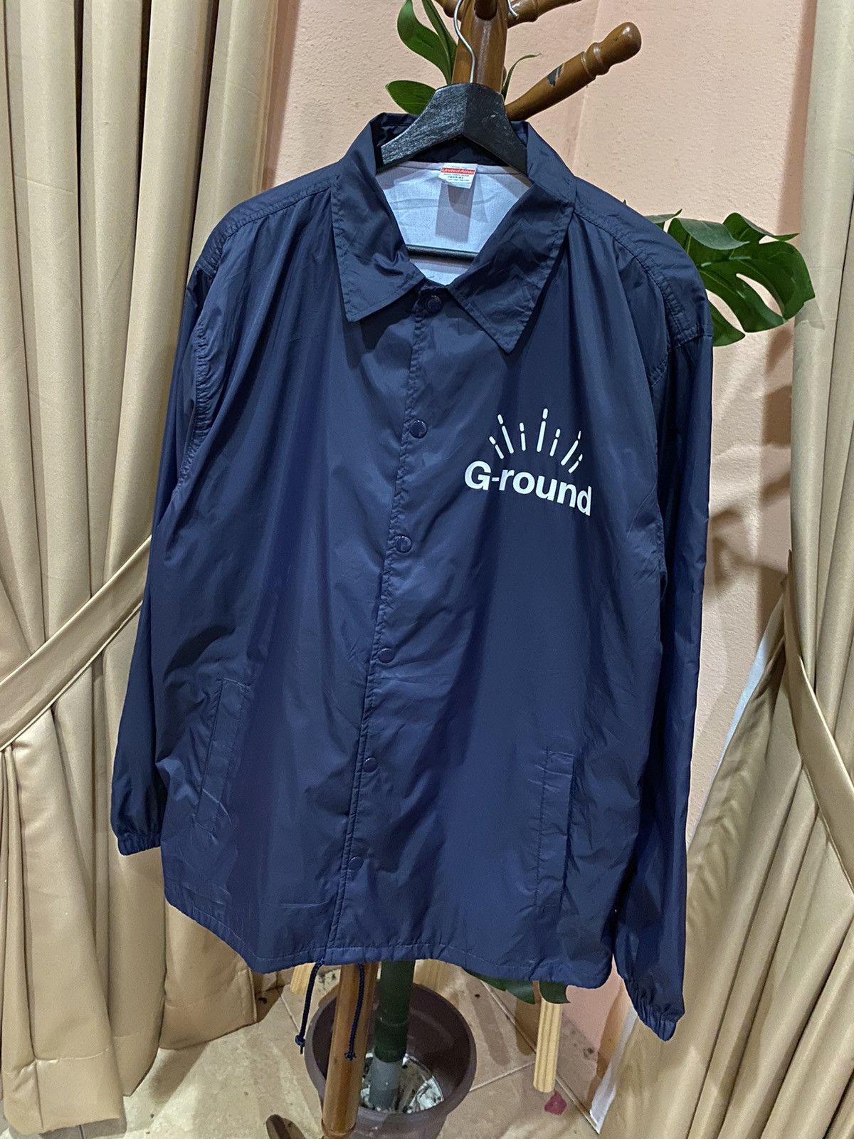 Japanese Brand G-round Coach Jacket XL Nylon Windbreaker with Logo Size US XL / EU 56 / 4 - 5 Thumbnail