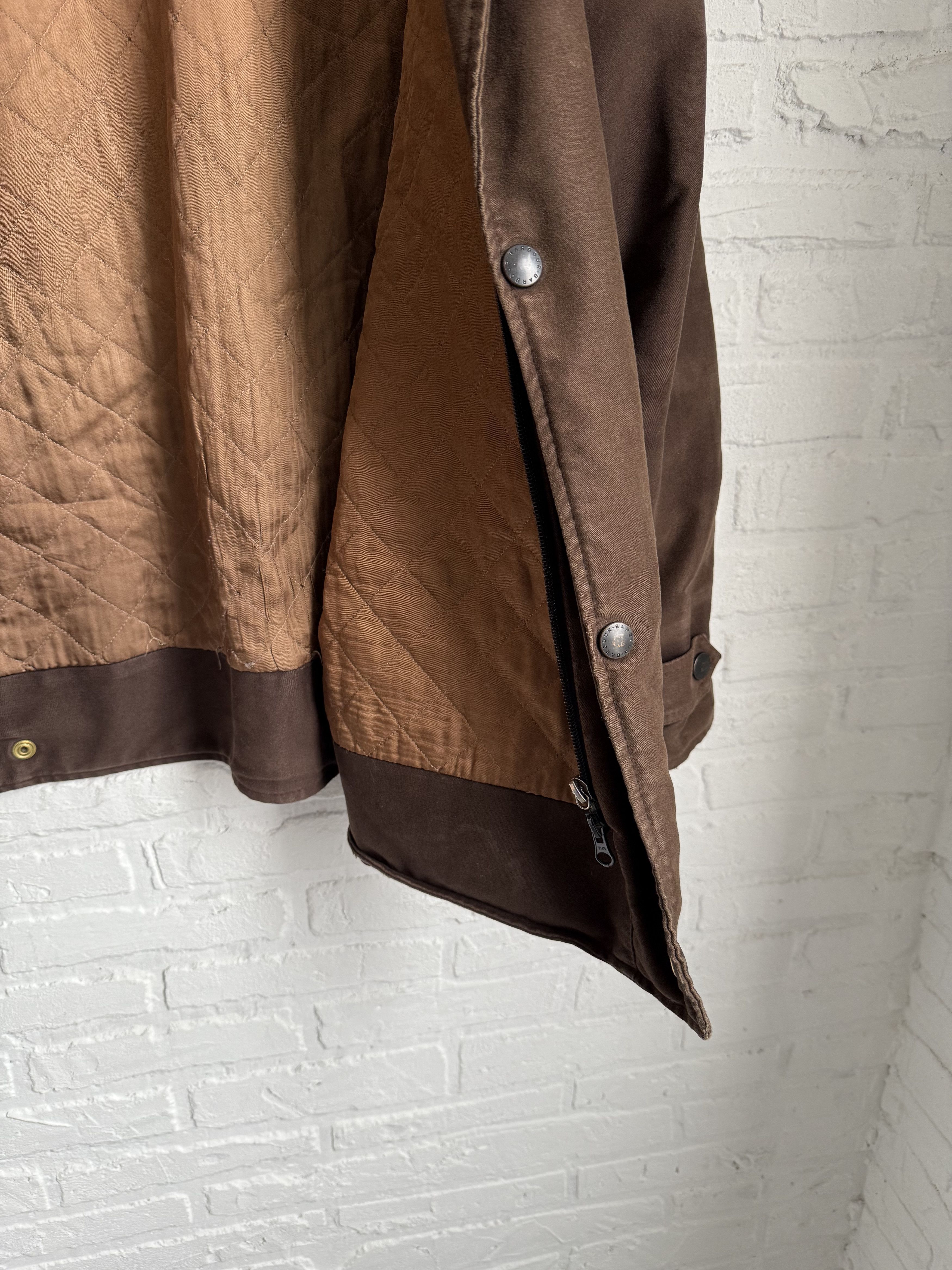 Barbour Vintage Barbour A783 Moleskin Jacket Brown Leather Collar Size US L / EU 52-54 / 3 - 8 Thumbnail