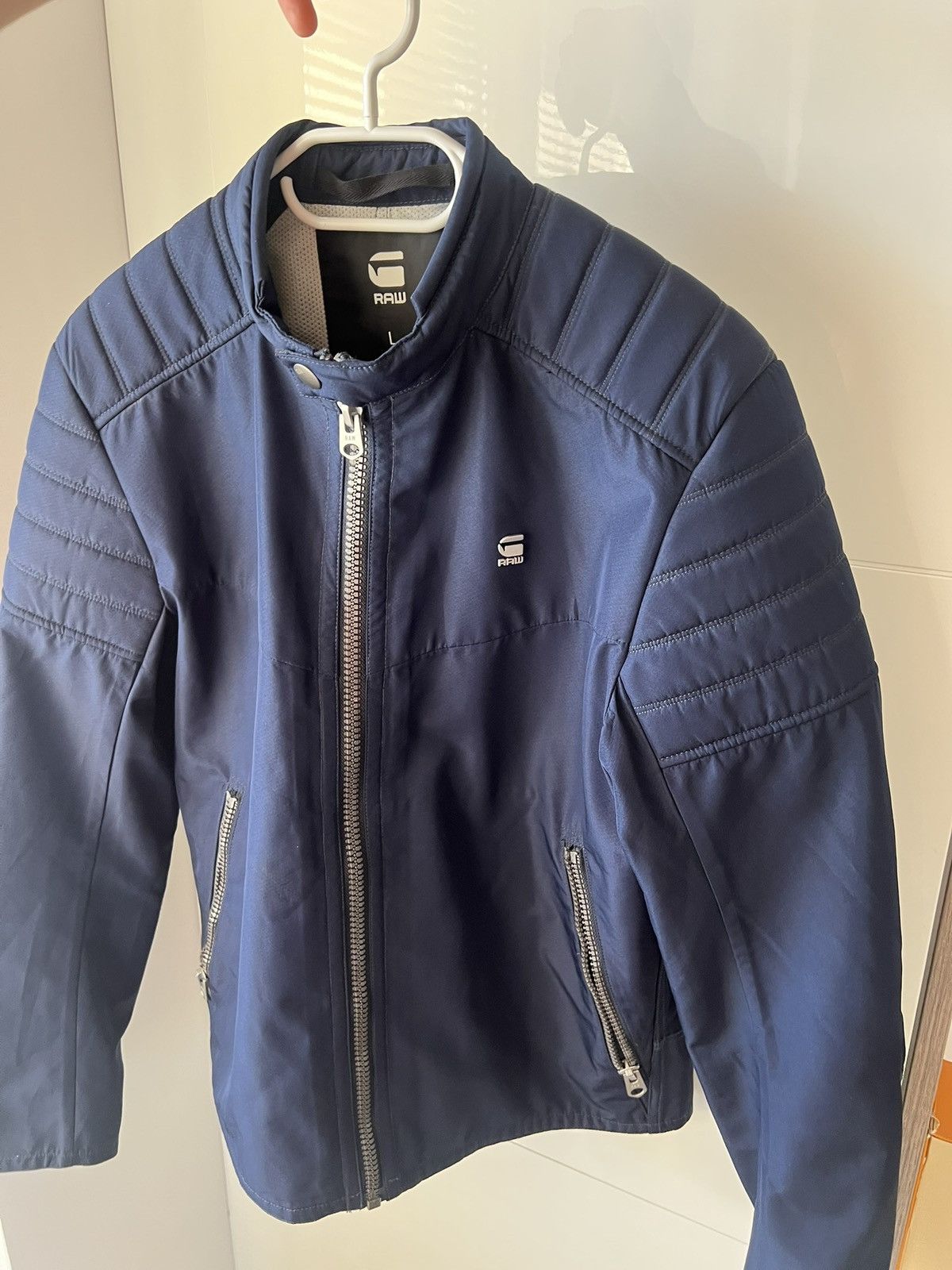G-Star G Star Raw Denim Style Biker Moto Type Racing Style Jacket Size US L / EU 52-54 / 3 - 6 Thumbnail