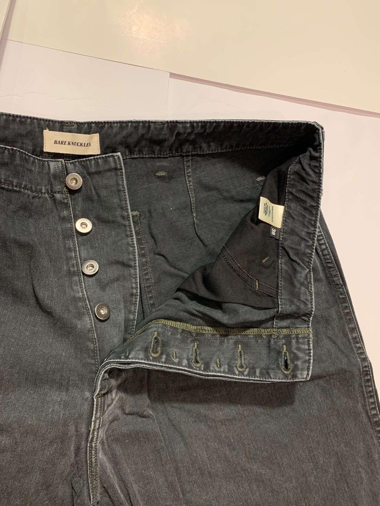 Bare Knuckles HBT Service Shorts Faded Black Size US 38 / EU 54 - 4 Thumbnail