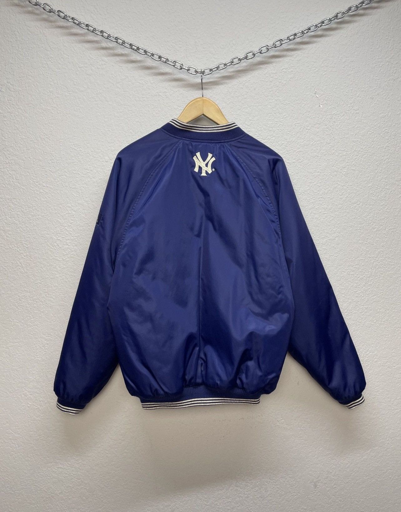 Adidas Vintage 00s Adidas New York Yankees Boxy Fit Bombers Jacket Size US M / EU 48-50 / 2 - 9 Thumbnail