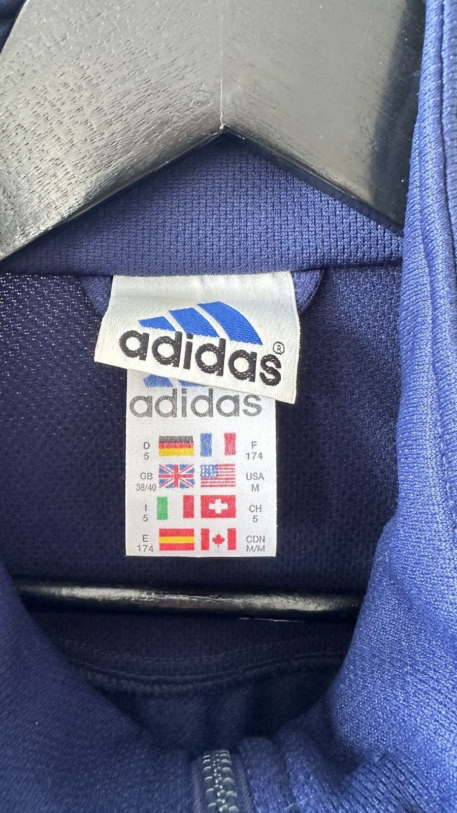 Adidas Vintage Adidas Track Jacket Navy Blue Retro 90s Y2K Size US M / EU 48-50 / 2 - 9 Thumbnail