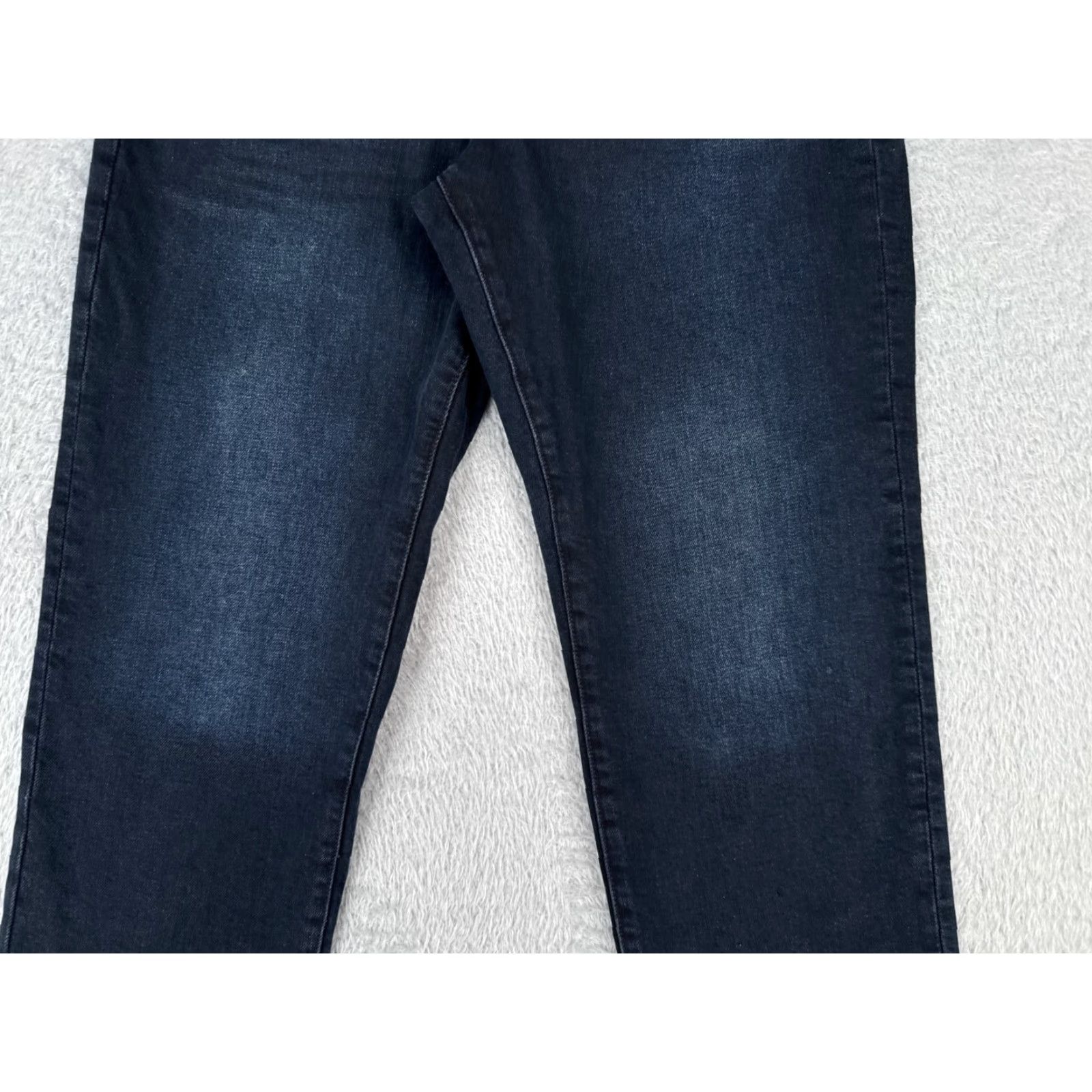 Banana Republic Banana Republic Jeans Women 29P Blue Denim High Rise Straight Raw Hem Dark 29x24 Size 29" - 3 Thumbnail