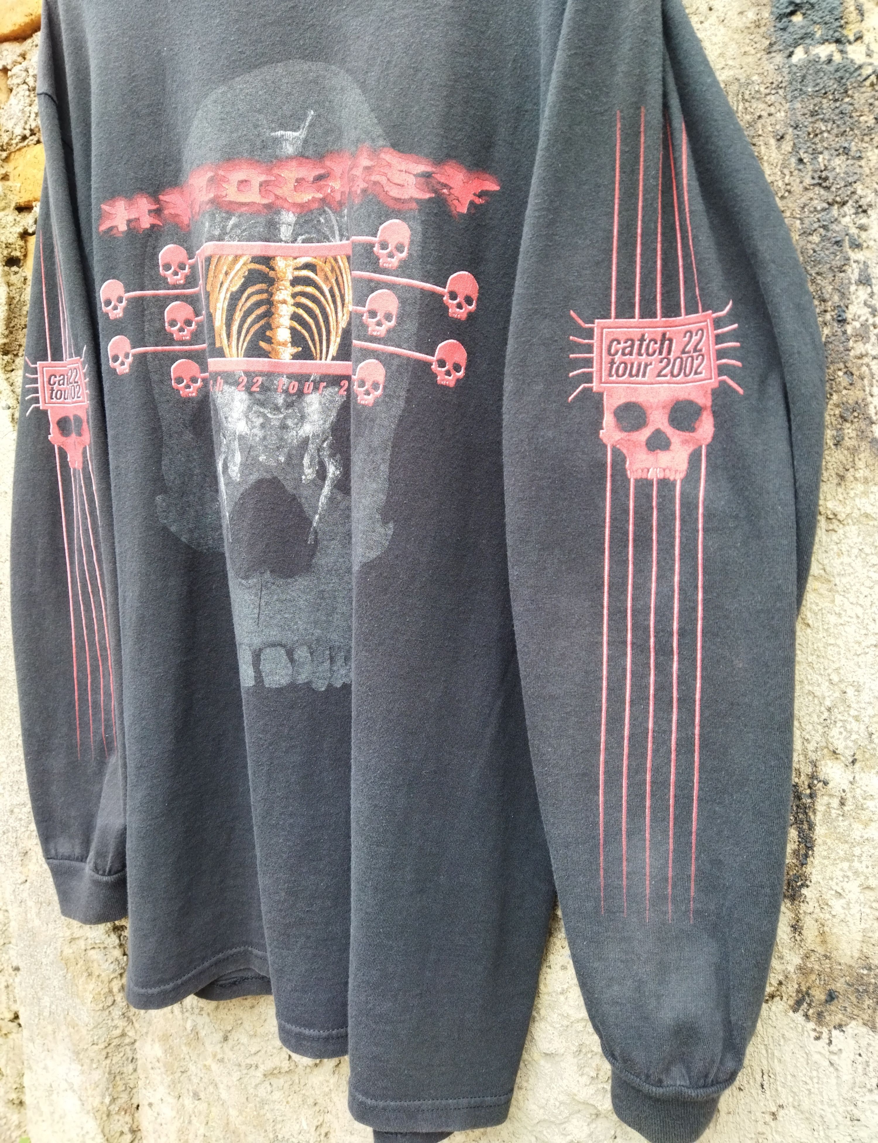 Band Tees Rare Vintage HYPOCRISY catch 22 tour 2002 LS 4side Size US L / EU 52-54 / 3 - 8 Thumbnail