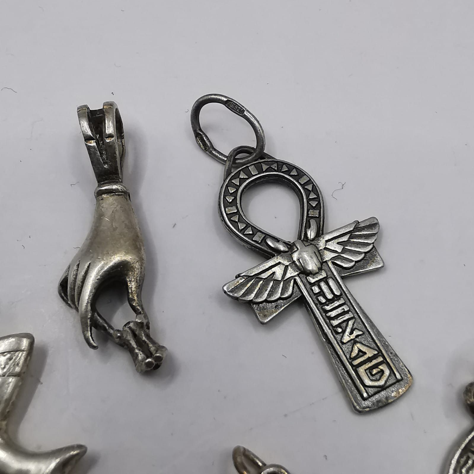 Sterling Silver Vintage Set of Pendants 925 Sterling Silver Jewelry 11,21g Size ONE SIZE - 2 Thumbnail