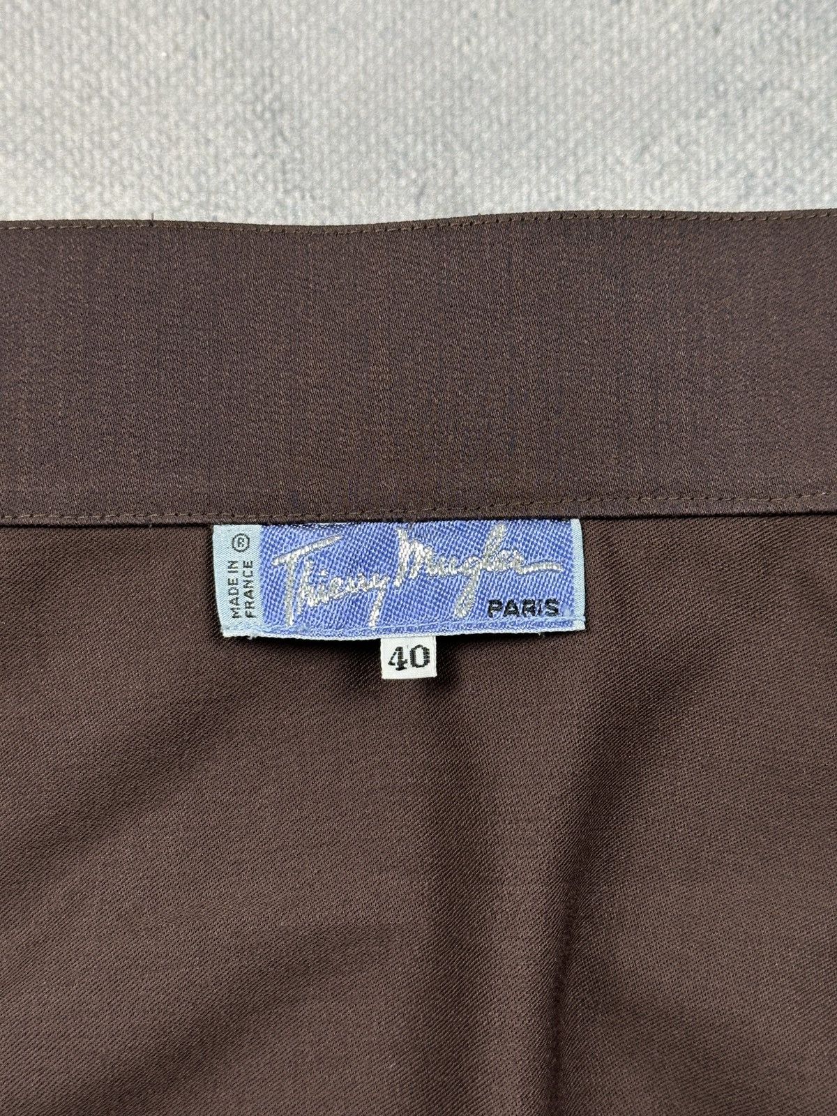 Thierry Mugler Thierry Mugler Paris Brown Wrap Pencil Skirt Structured 80s Size 28" / US 6 / IT 42 - 13 Thumbnail
